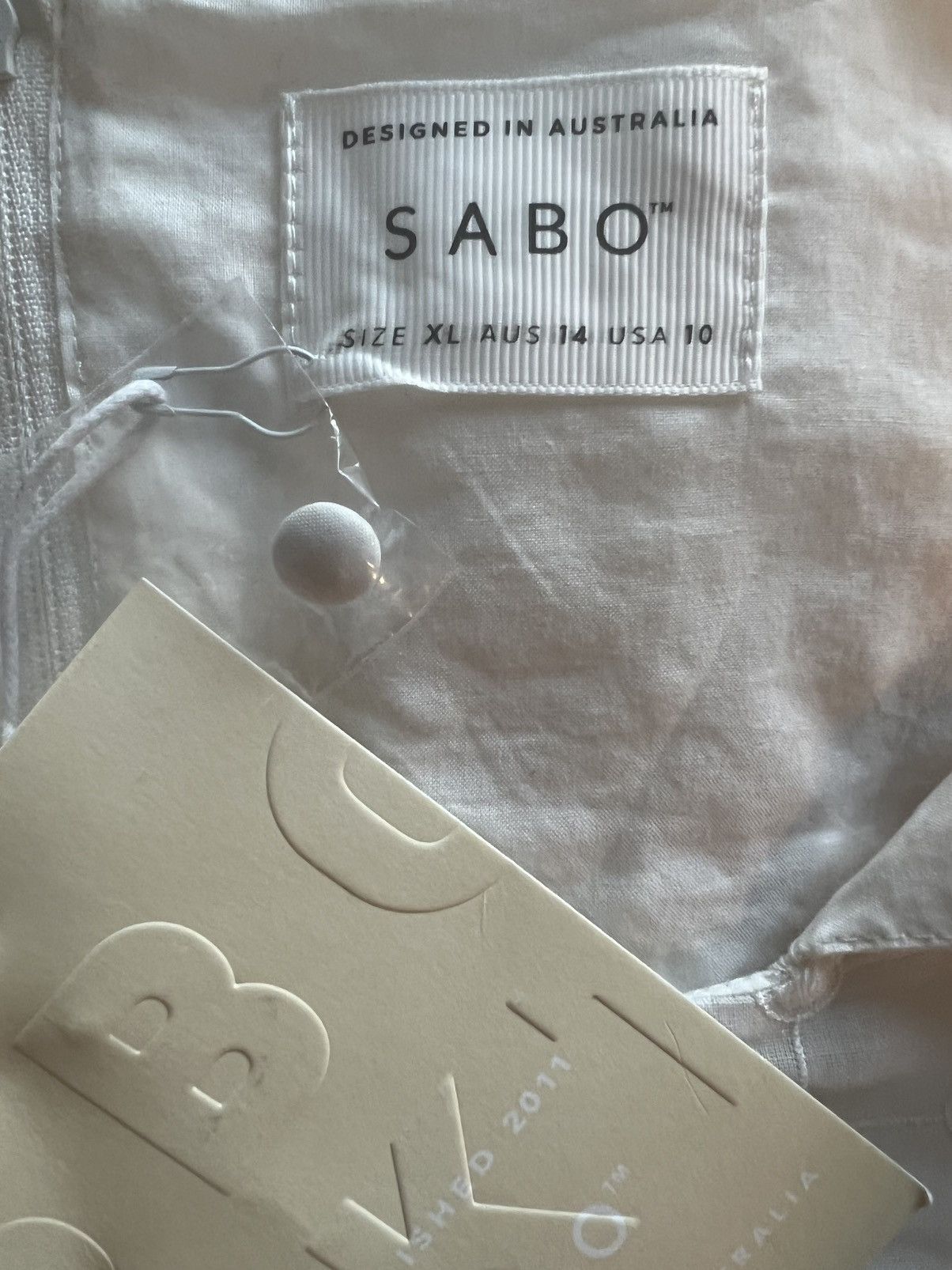 Other Sabo Skirt White Two Piece Set Crop Top & Mini Skirt XL Size 32" / US 10 / IT 46 - 6 Thumbnail