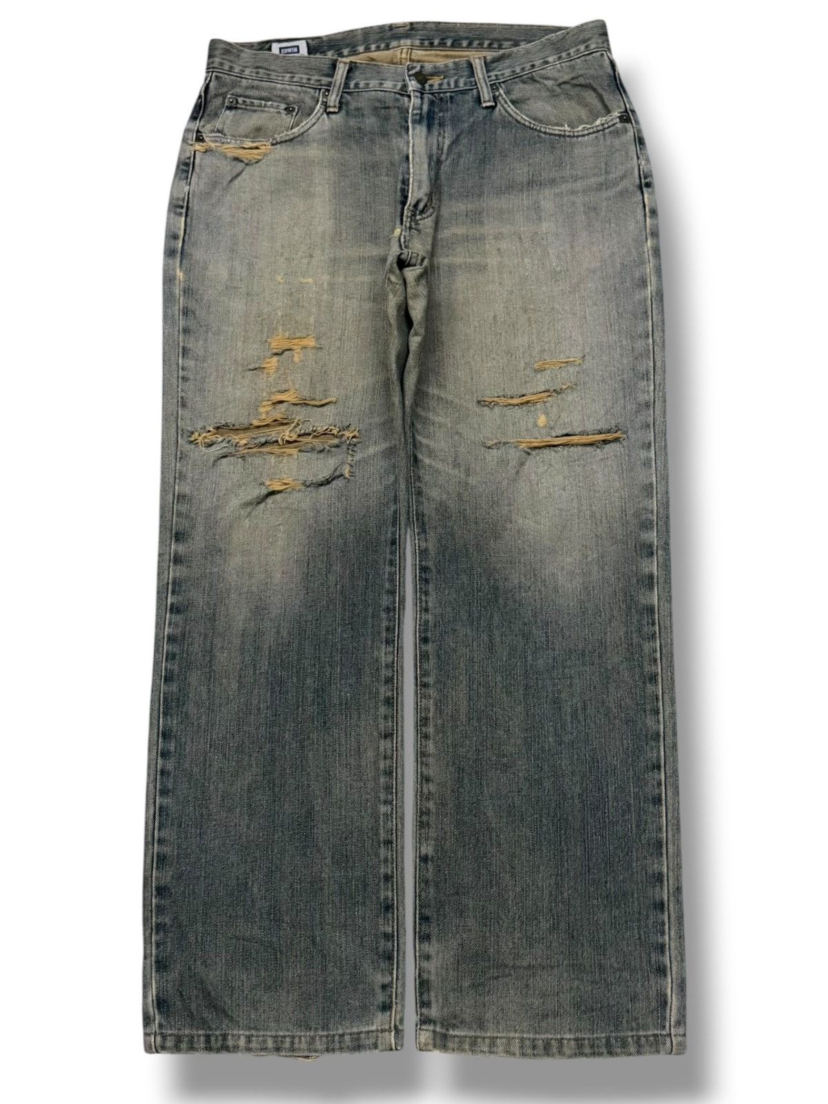 Edwin Vintage EDWIN 403 Japan Denim Jeans | Relaxed Straight | W34 Size US 34 / EU 50 - 2 Thumbnail