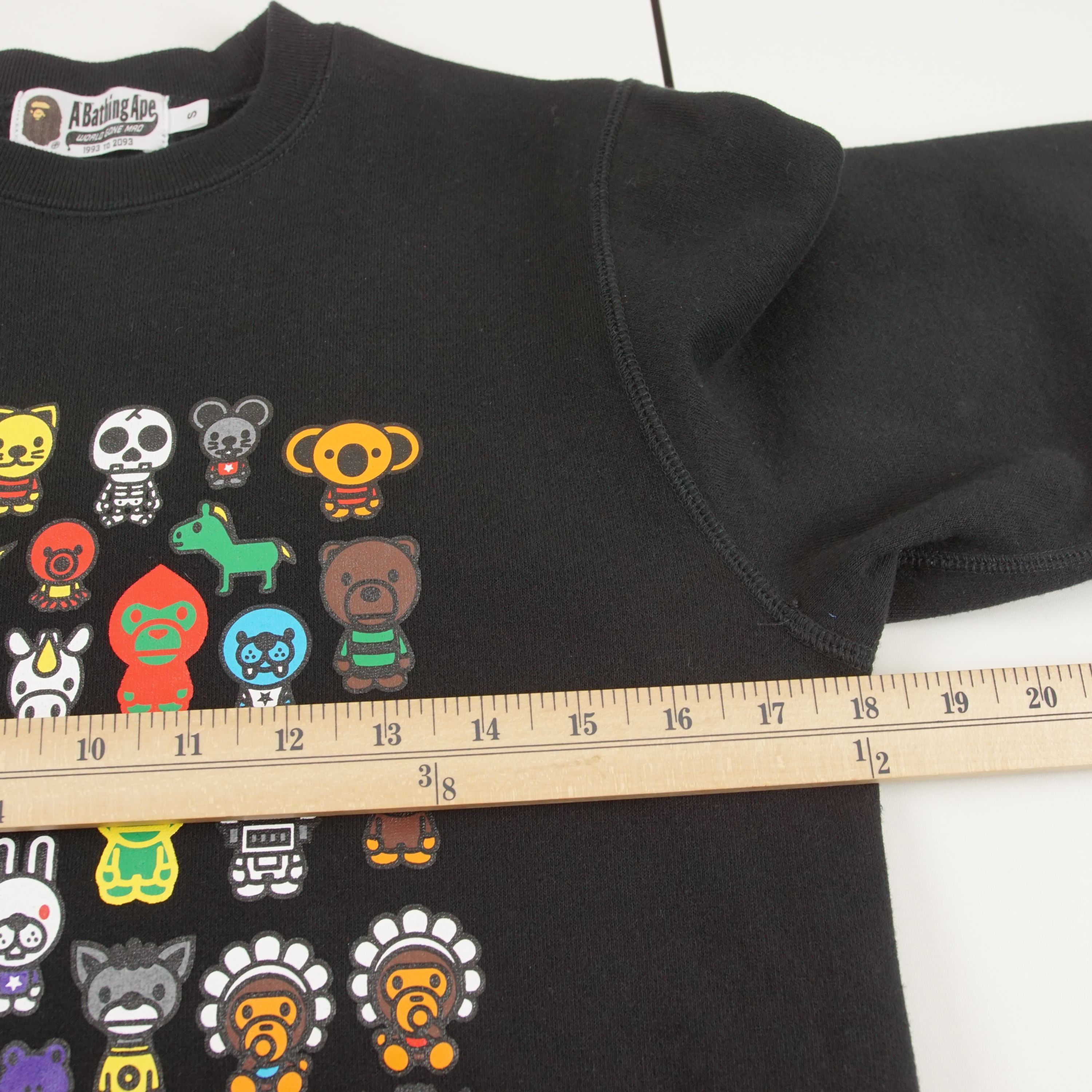 Bape × Kid Cudi BAPE x Kid Cudi Baby Milo Black Crewneck Pullover Small Size US S / EU 44-46 / 1 - 3 Thumbnail