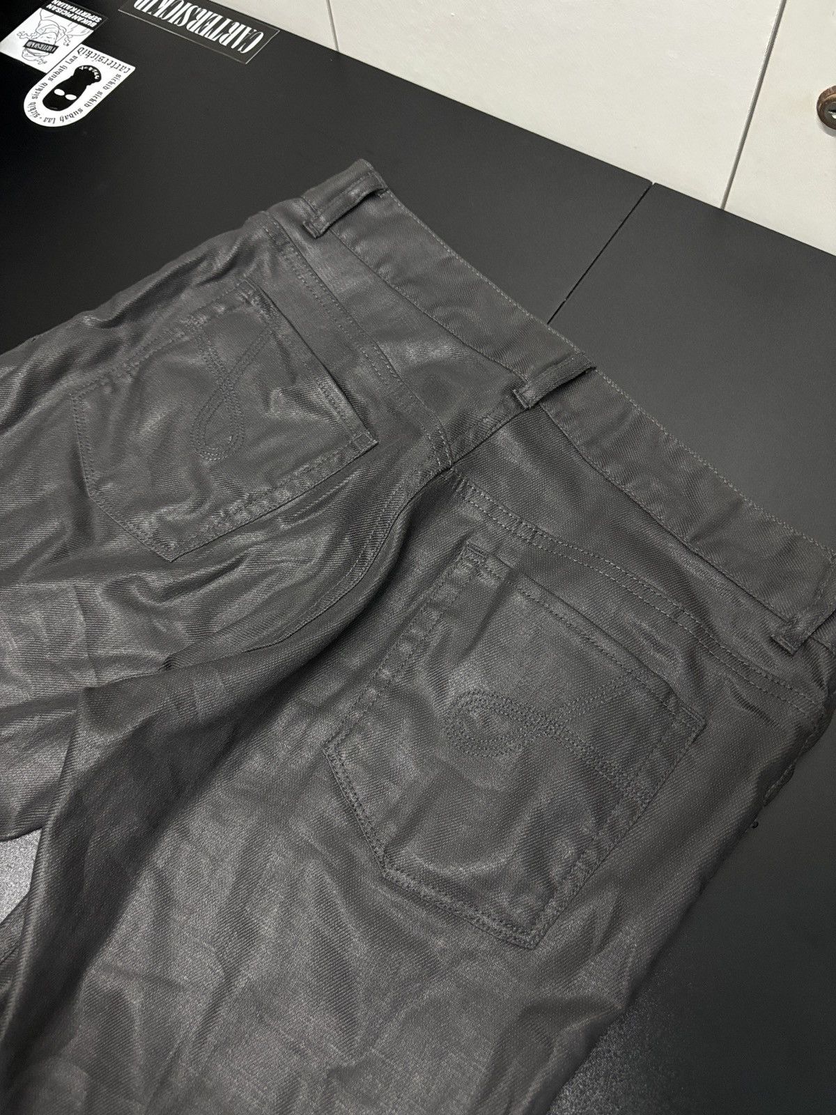 JOSEPH HOMME Joseph Homme Waxed Coat Straight Cut Pants Size US 33 - 6 Thumbnail