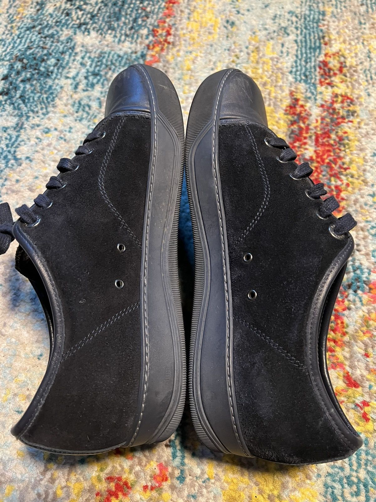 Lanvin Lanvin Suede low top sneaker Navy DBB1 Size US 11 / EU 44 - 8 Thumbnail