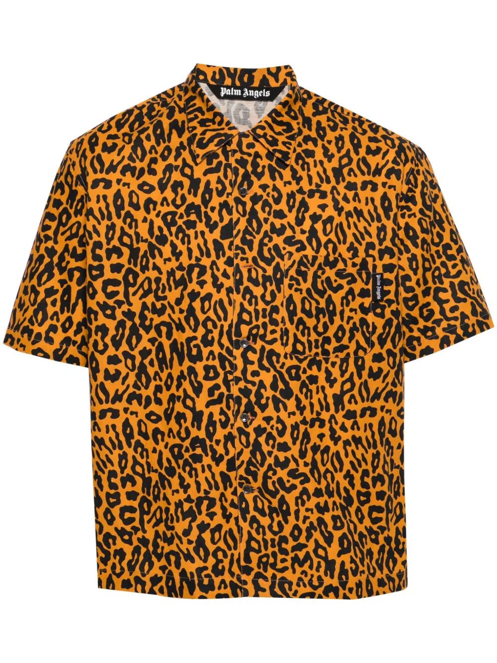 Palm Angels o1y0325 Linen Shirt in Orange/Black Size US M / EU 48-50 / 2 - 1 Thumbnail
