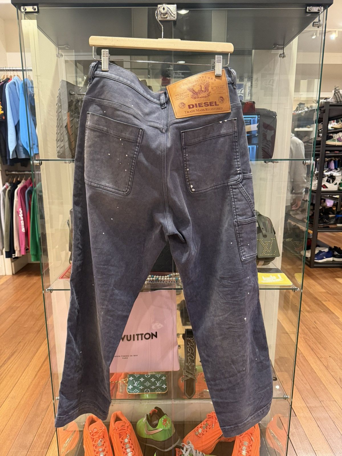 Diesel Diesel D-Franky Wide Leg Paint Splatter Work Pants Size US 32 / EU 48 - 2 Thumbnail