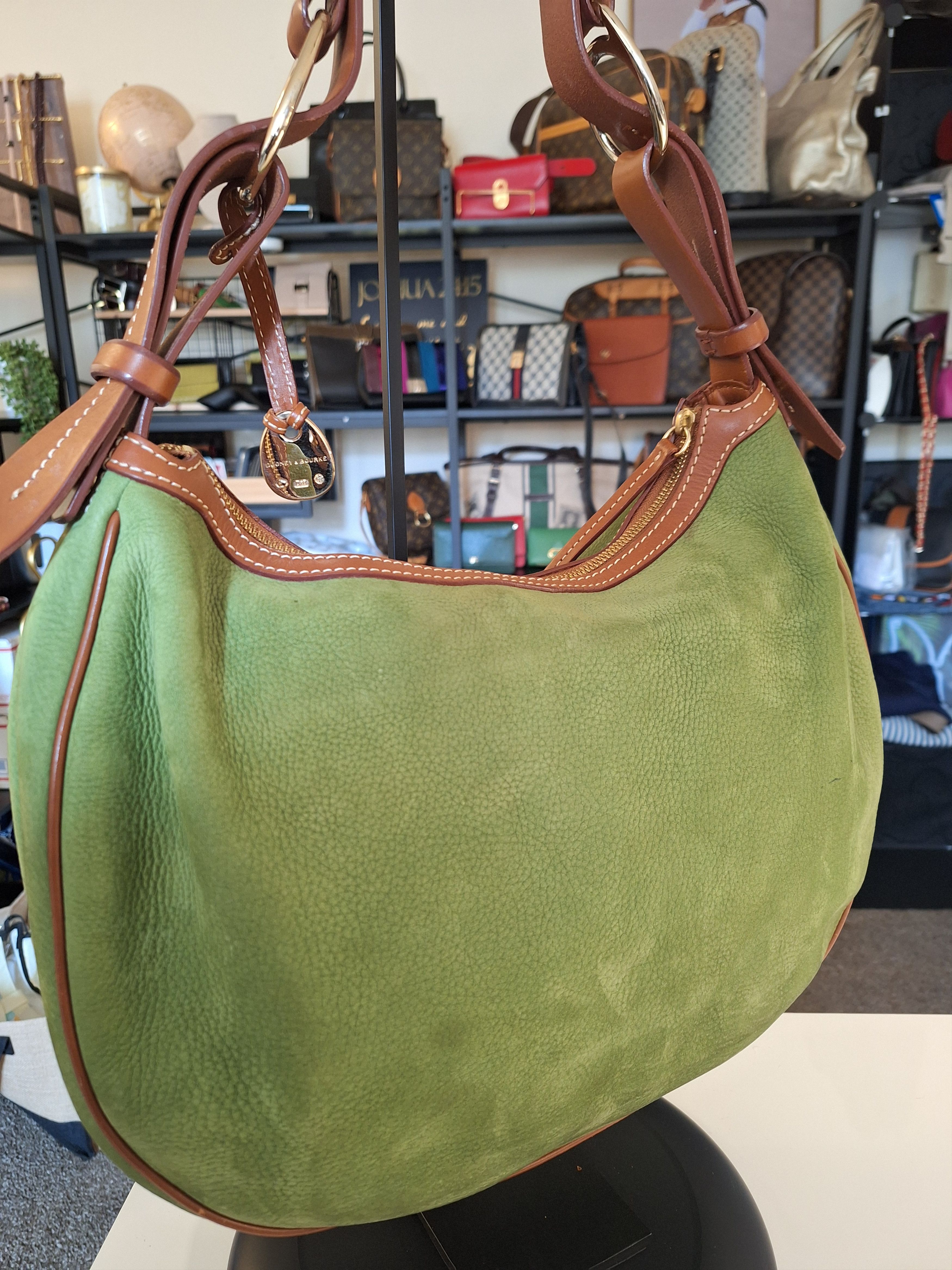 Dooney & Bourke Dooney & Burke Suede Green Apple Handbag Size ONE SIZE - 5 Thumbnail