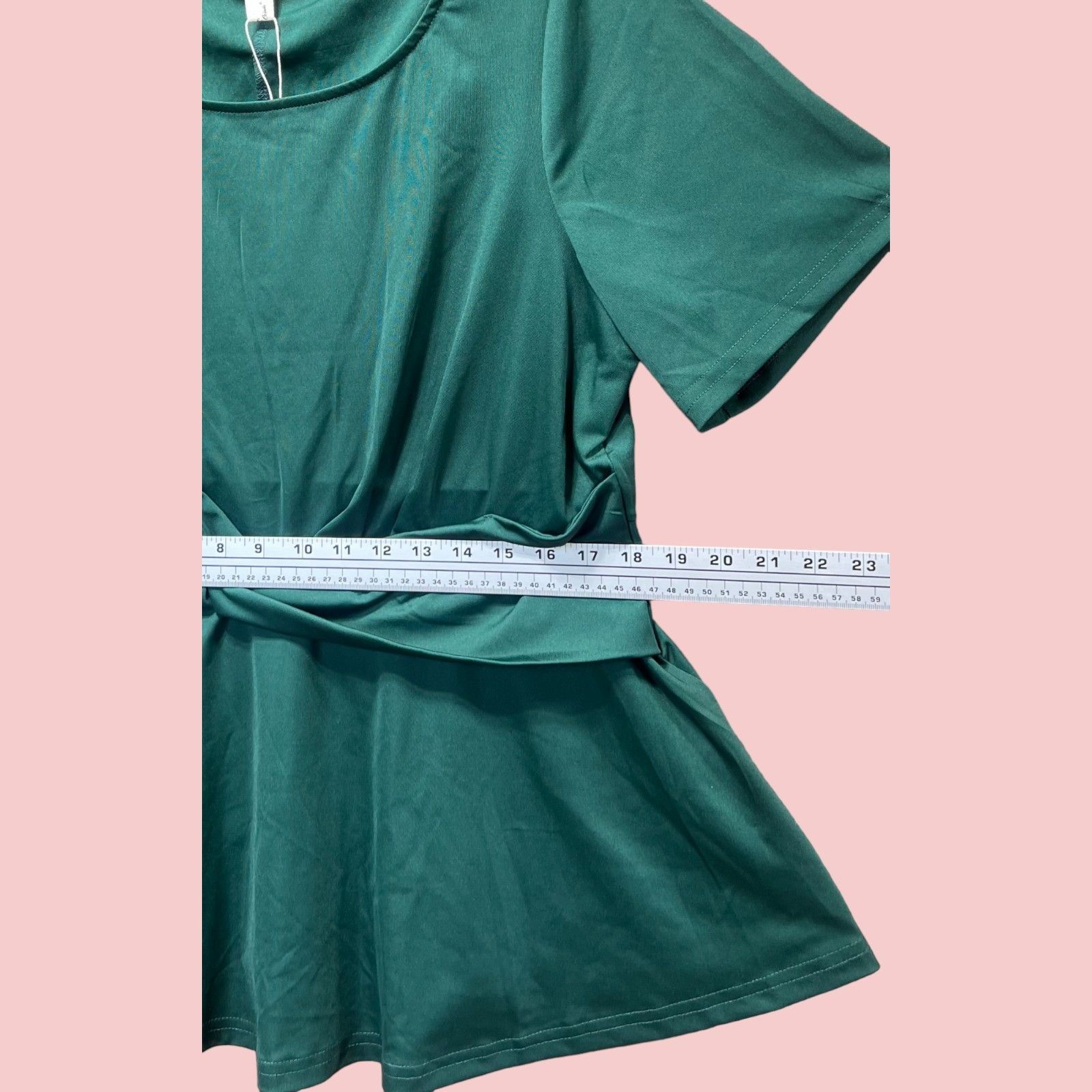 Other Agne Orinda - Women's Twisted Knot Waist Short Sleeves Summe Size XL / US 12-14 / IT 48-50 - 6 Thumbnail