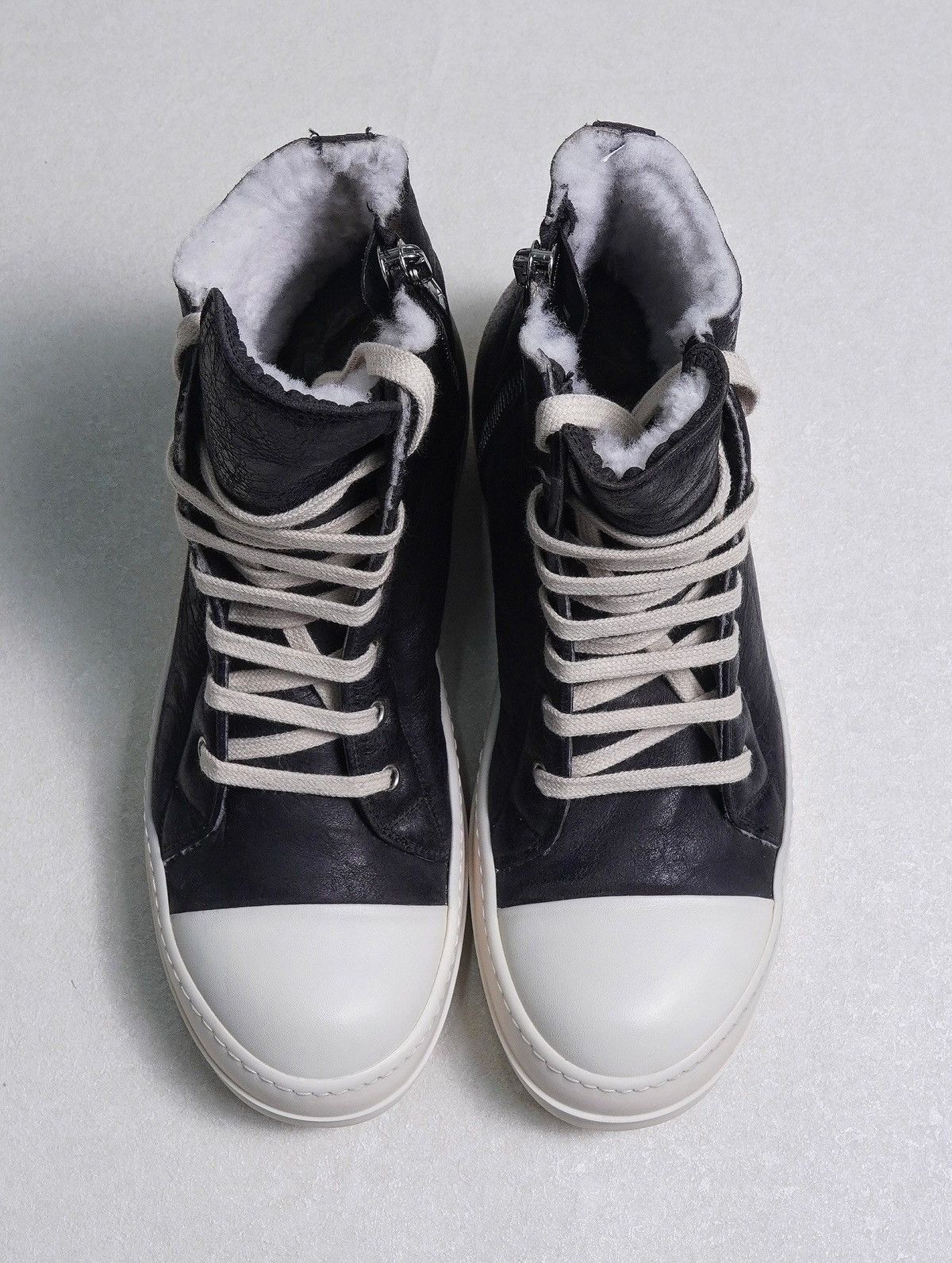 Rick Owens (NEW) Shearling Ramones Size US 8 / EU 41 - 2 Thumbnail