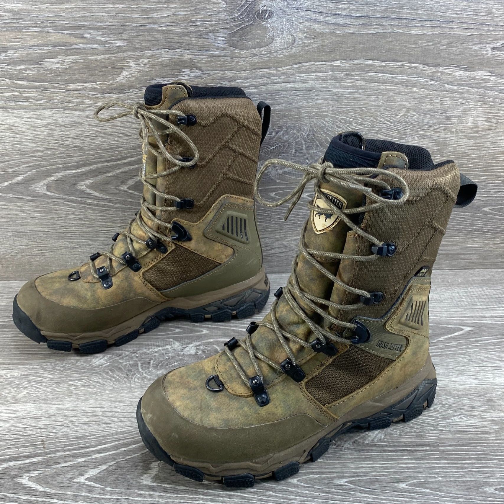 Vintage VINTAGE Irish Setter Boots Womens 6 Pinnacle Waterproof Insulated 800 G ScentBan Hunting Camo Leather Mid-Calf Lace Up Rubber Size US 4 / IT 34 - 6 Thumbnail