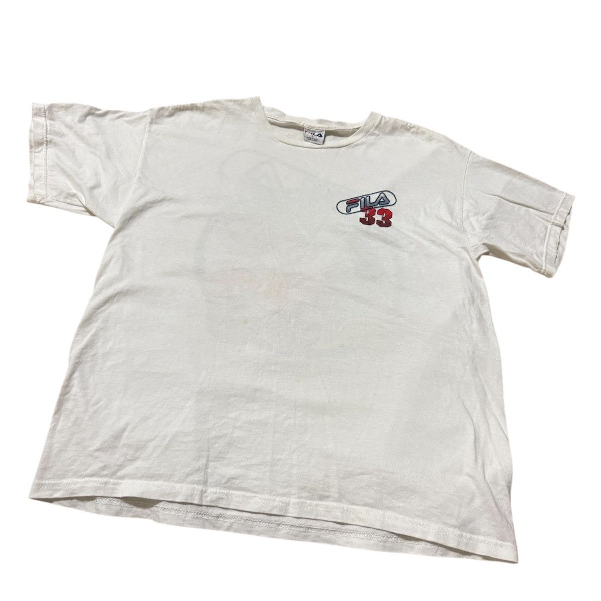 Fila × Vintage Vintage 90s FILA Grant Hill T Shirt Size US L / EU 52-54 / 3 - 2 Thumbnail