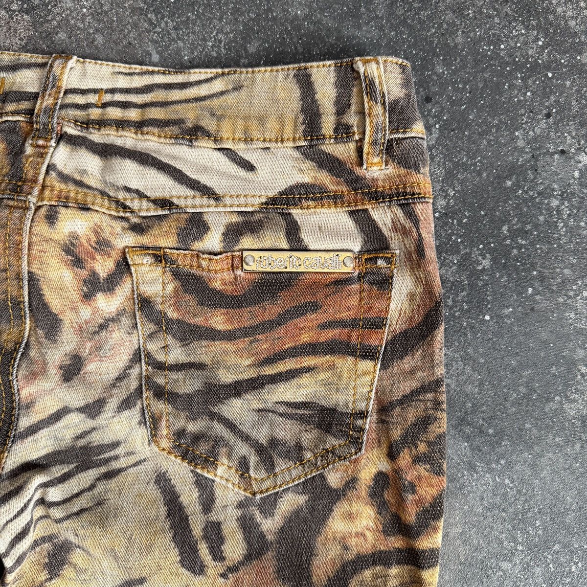 Roberto Cavalli Roberto Cavalli Vintage Y2K Tiger Print Iconic Pants Size 27" / US 4 / IT 40 - 13 Thumbnail