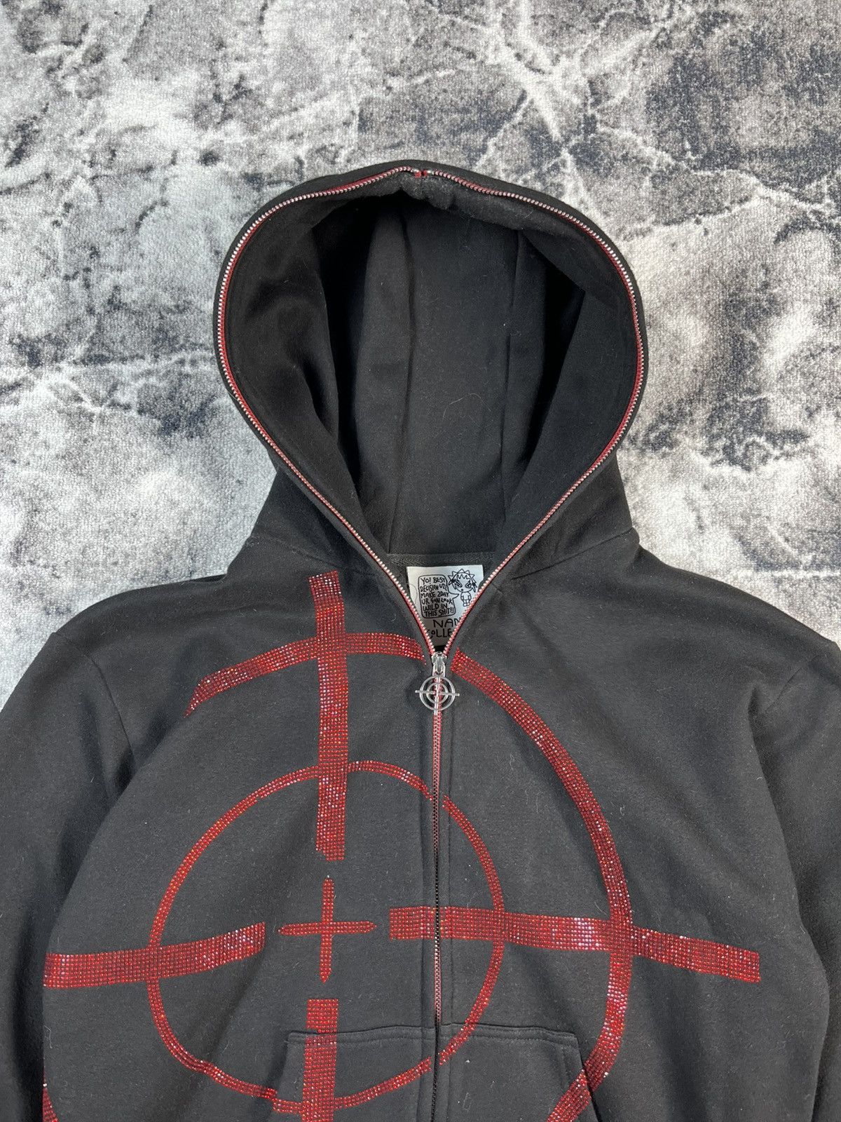 Named Collective Named Collective Target Zip Hoodie Black Red Size US M / EU 48-50 / 2 - 4 Thumbnail