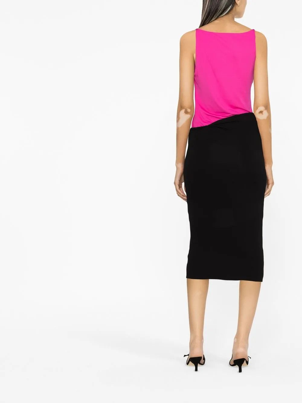 Versace o1y0226 Midi Skirt in Black Size 28" / US 6 / IT 42 - 4 Thumbnail