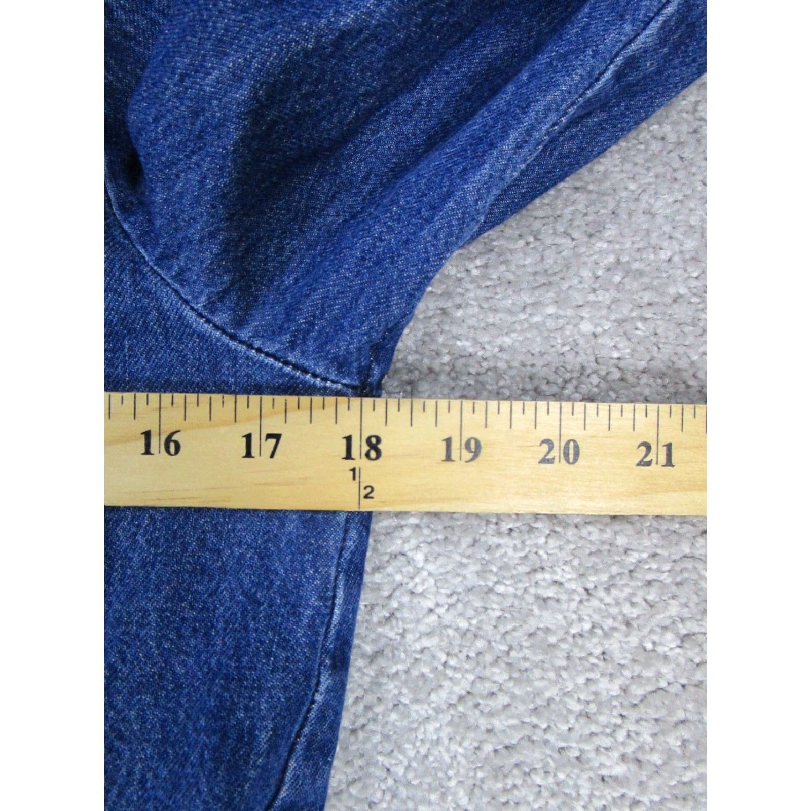 Levi's VINTAGE Levi's Dress Womens Small Blue Cotton Denim Blouson Size S / US 4 / IT 40 - 6 Thumbnail
