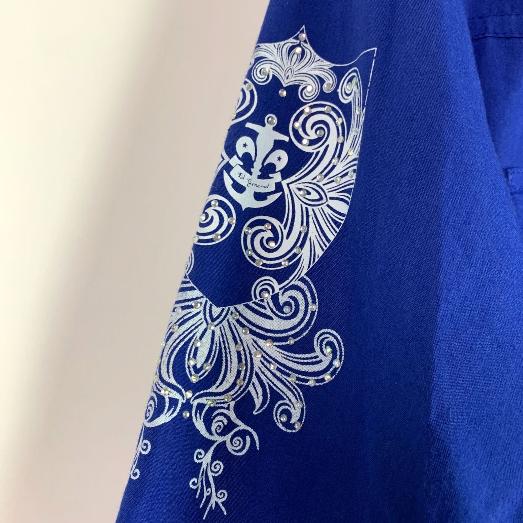 Affliction Y2K El General Western Rhinestone Affliction Look Cowboy Rodeo Shirt XL Blue Button-Front Long Sleeve Ladies? Men's? Size US XL / EU 56 / 4 - 4 Thumbnail