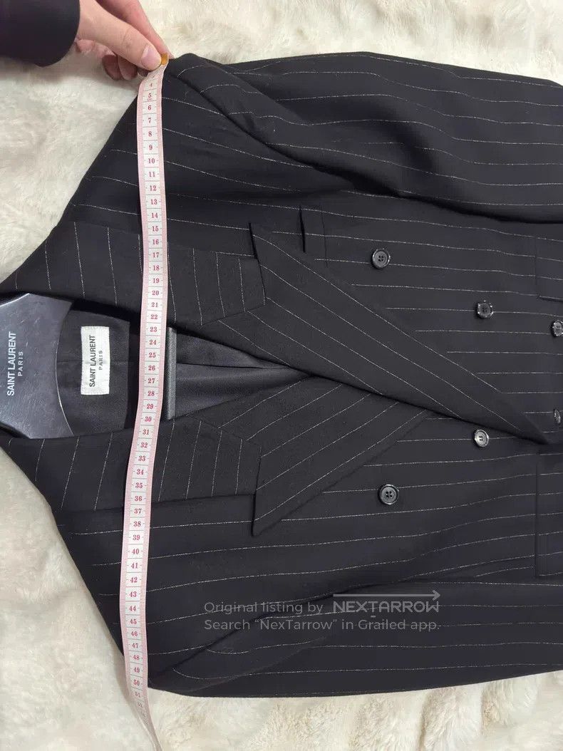 Saint Laurent Paris Saint Laurent Paris Double-breasted Men's Suit Jacket Size US M / EU 48-50 / 2 - 7 Thumbnail