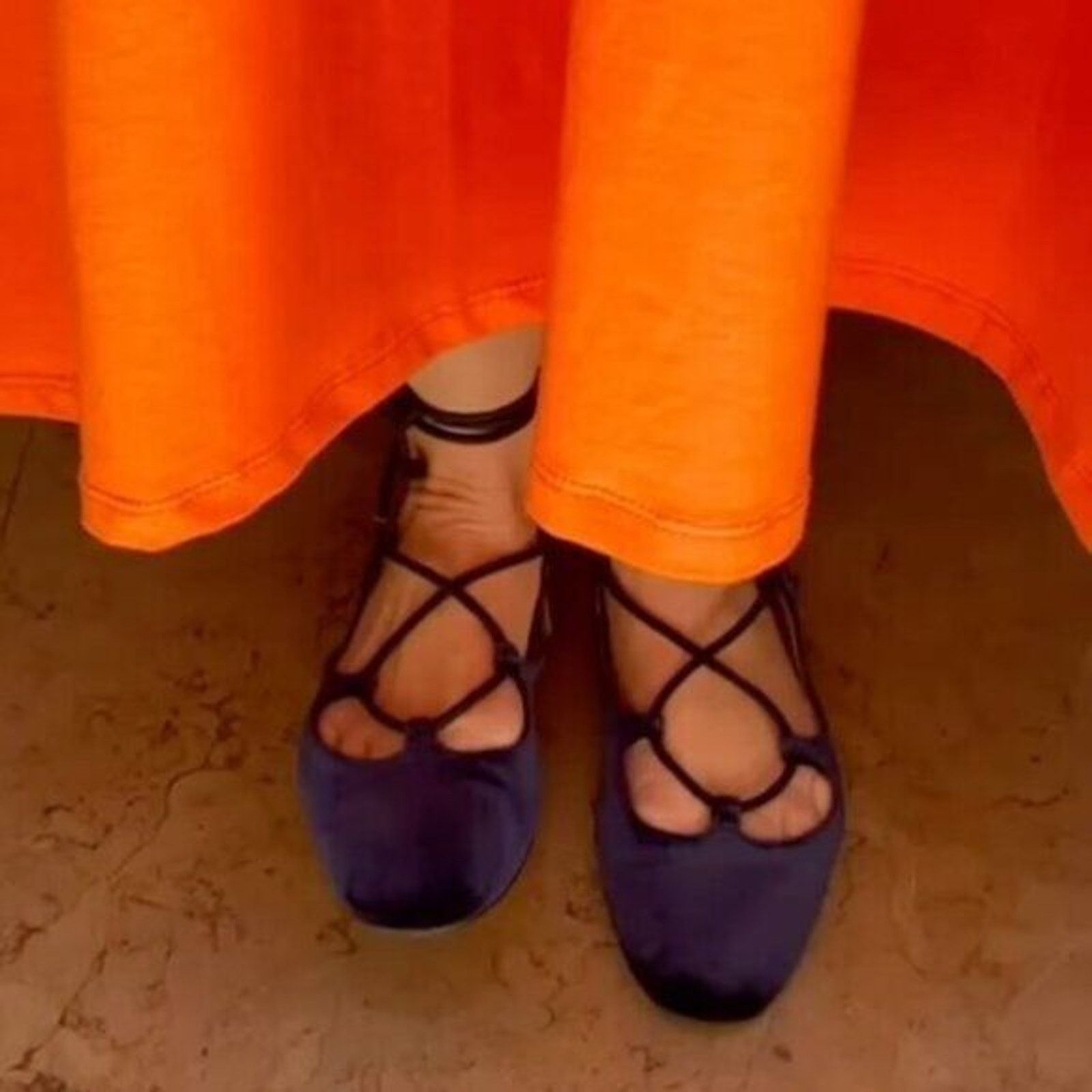 Zara ZARA Flats with Tie Closure NWT Size US 8 / IT 38 - 6 Thumbnail