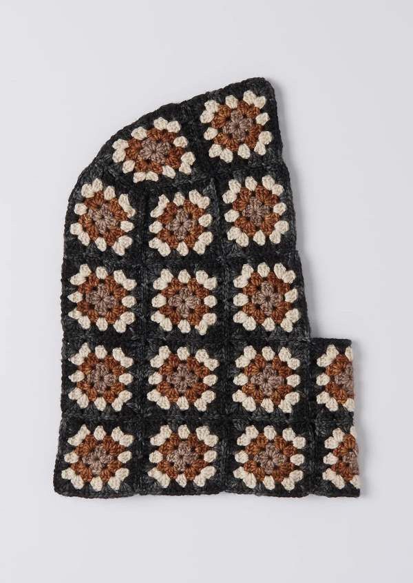 Misha & Puff Agnese crochet balaclava licorice Size ONE SIZE - 1 Thumbnail