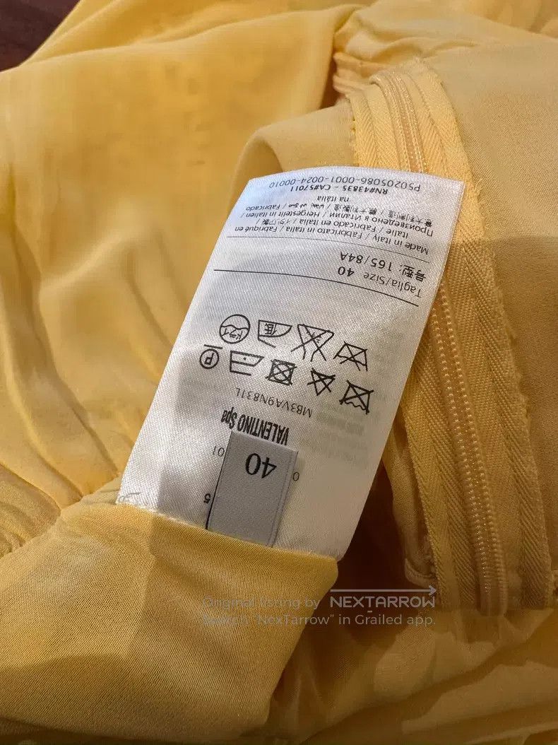 Valentino Valentino Yellow lace dress Size S / US 4 / IT 40 - 9 Thumbnail