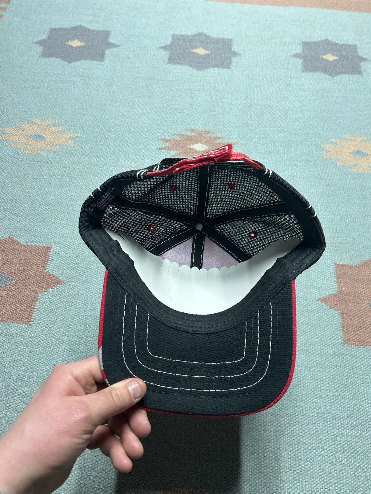 Vintage NuTech seeds trucker hat mesh farm feed red black NOS Size ONE SIZE - 5 Thumbnail