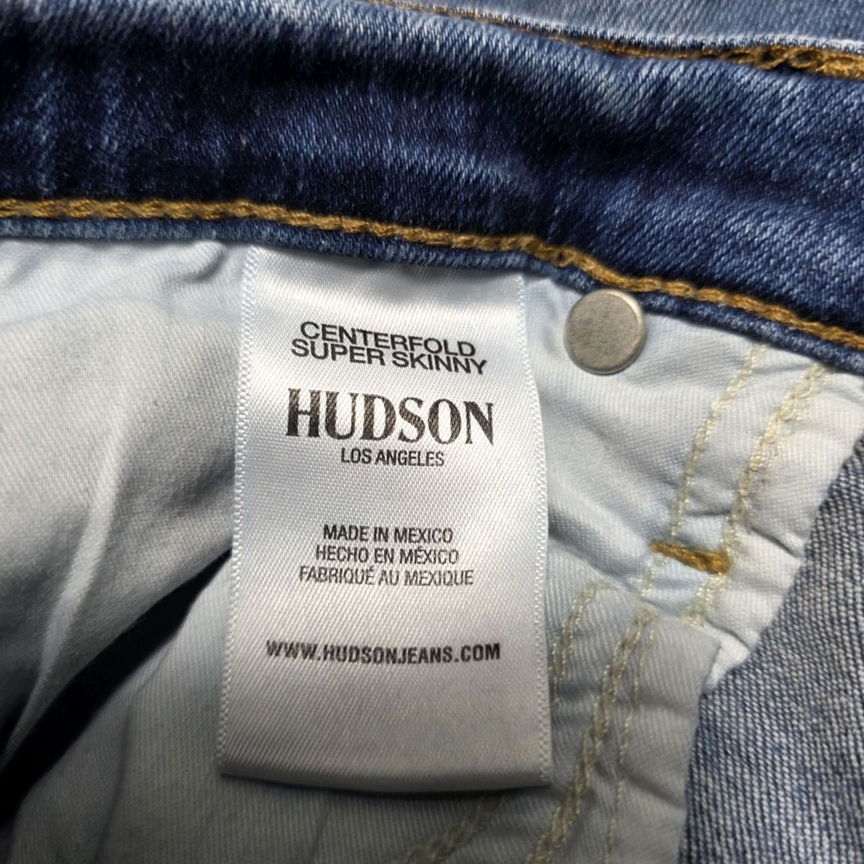 Hudson Hudson Jeans Women's Blue Super Skinny Centerfold Size 30 Ankle Zip Size 30" / US 8 / IT 44 - 6 Thumbnail