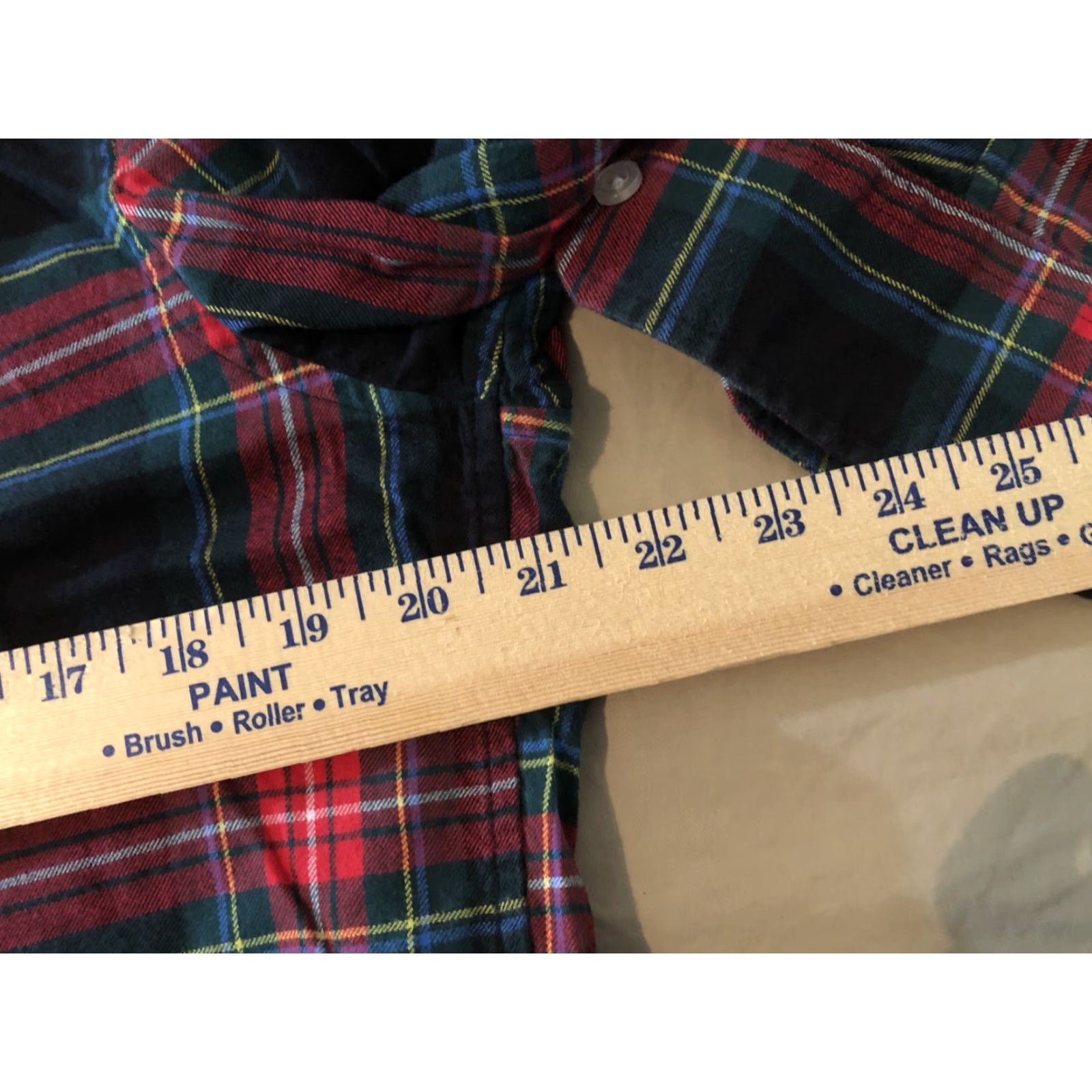 Vineyard Vines Vineyard Vines Plaid Dress Shirt M Mens Long Sleeve Button-Up Cotton Red Blue Size 40R - 4 Thumbnail