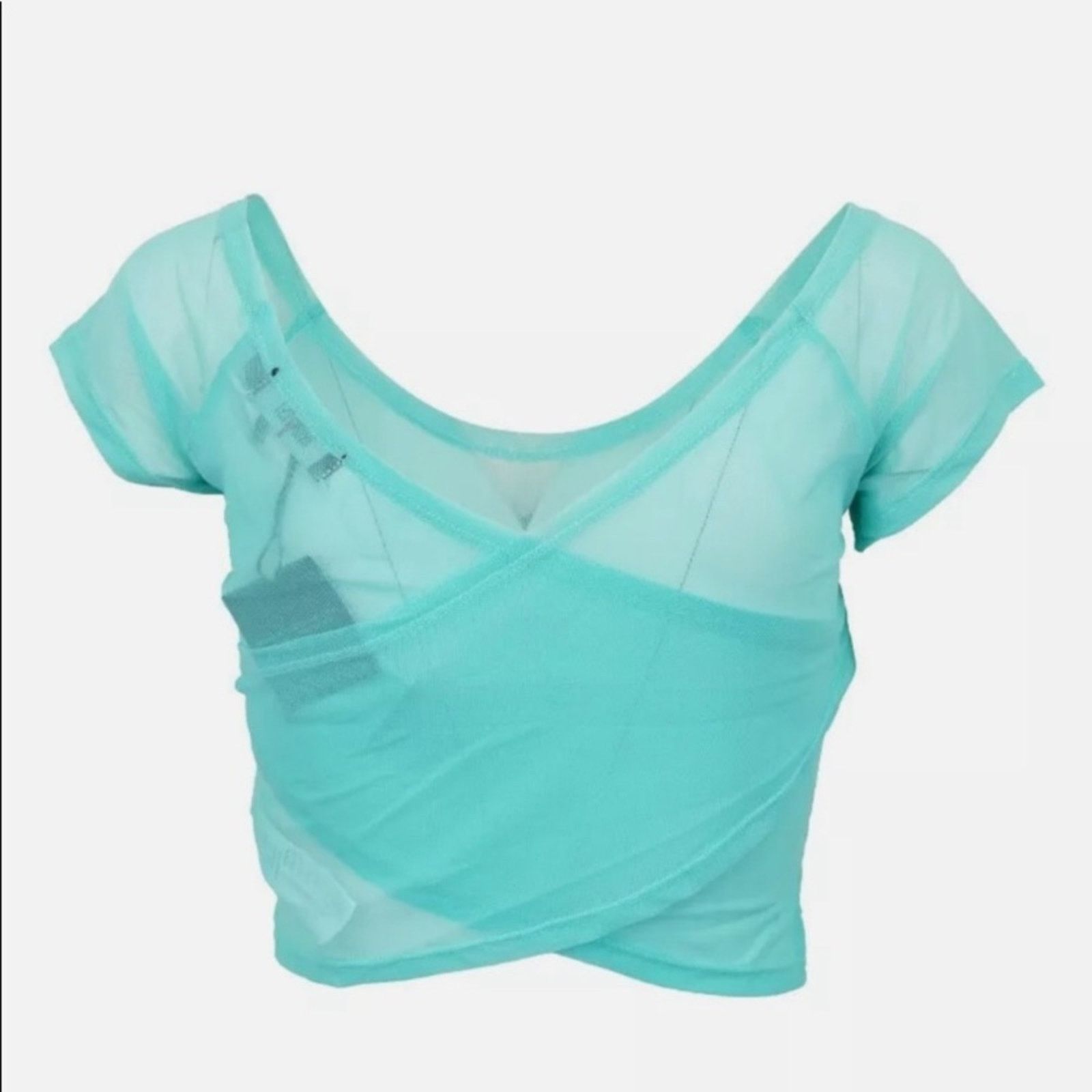 Iron Fist NEW! IRON FIST MERMAID FOR LIFE M Mesh Crop Top Aqua Seashel Size M / US 6-8 / IT 42-44 - 6 Thumbnail