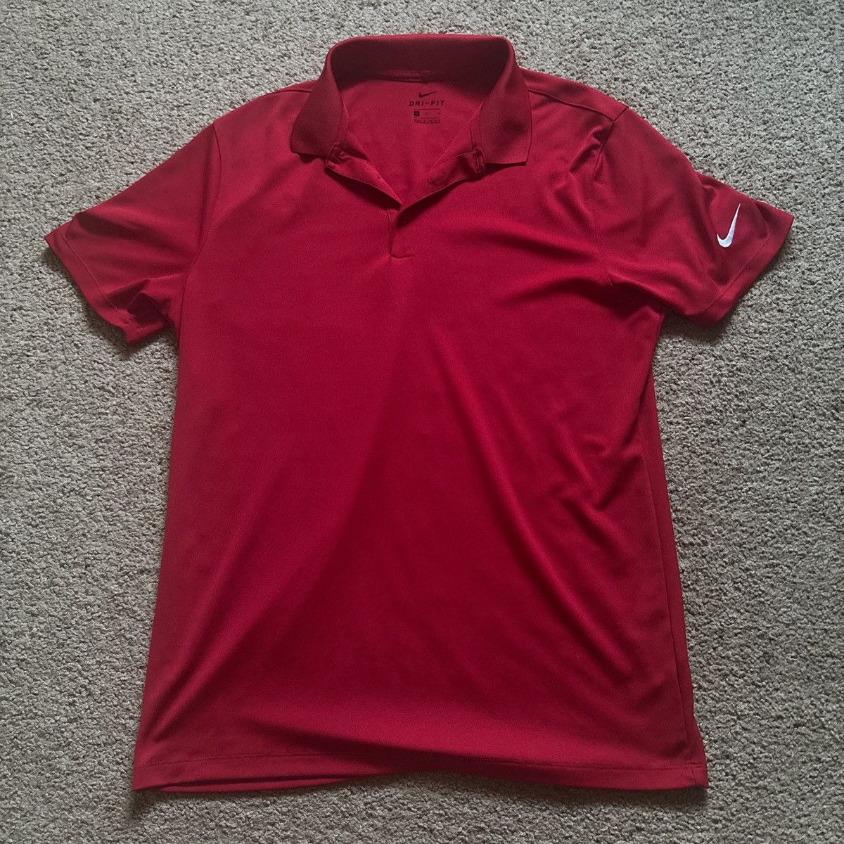Nike Red Nike Polo Shirt Size US M / EU 48-50 / 2 - 1 Thumbnail