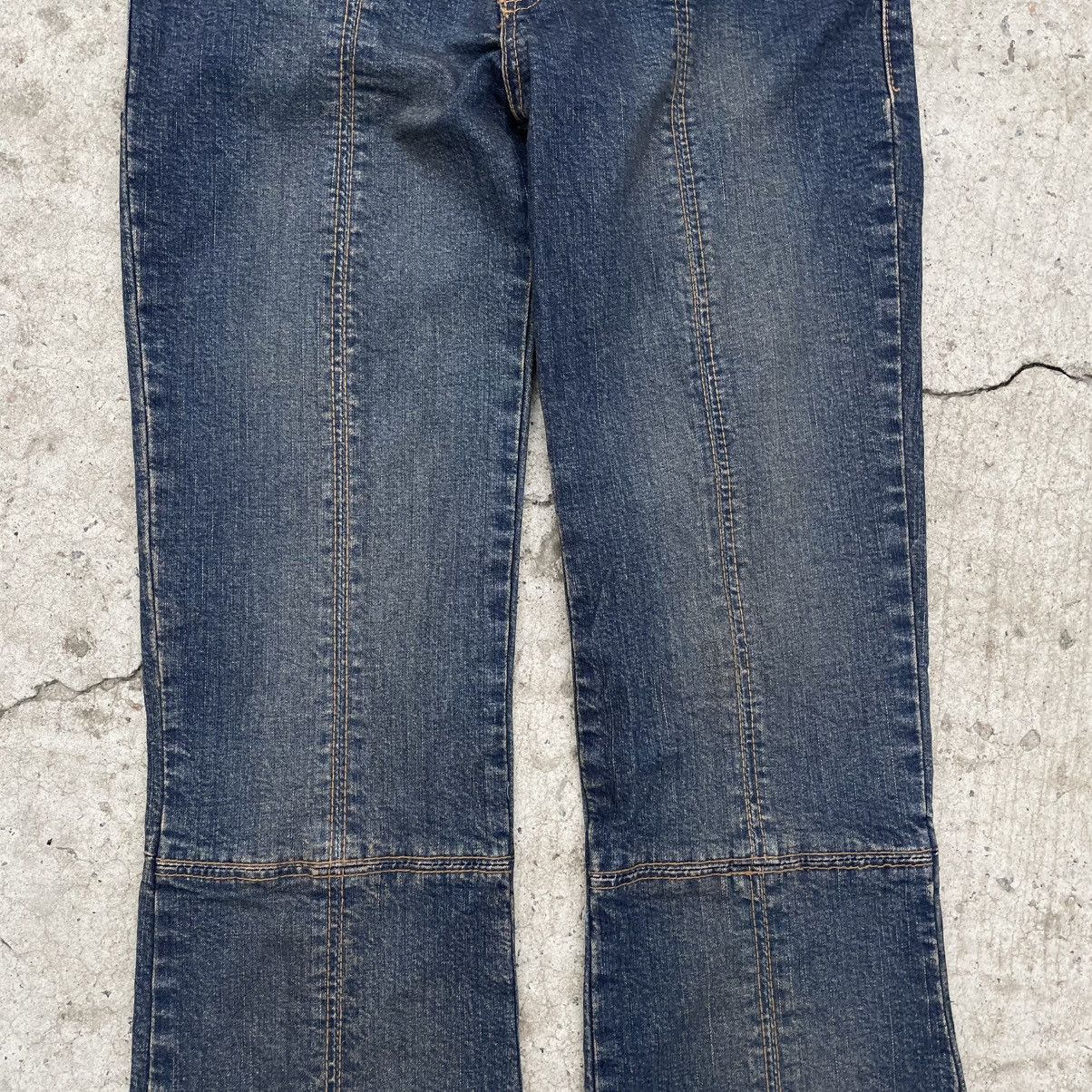 Le Grande Bleu (L.G.B.) Vintage Flared Crazy Fit Gang Star Jeans Size W30xL32 Punk Size 28" / US 6 / IT 42 - 4 Thumbnail