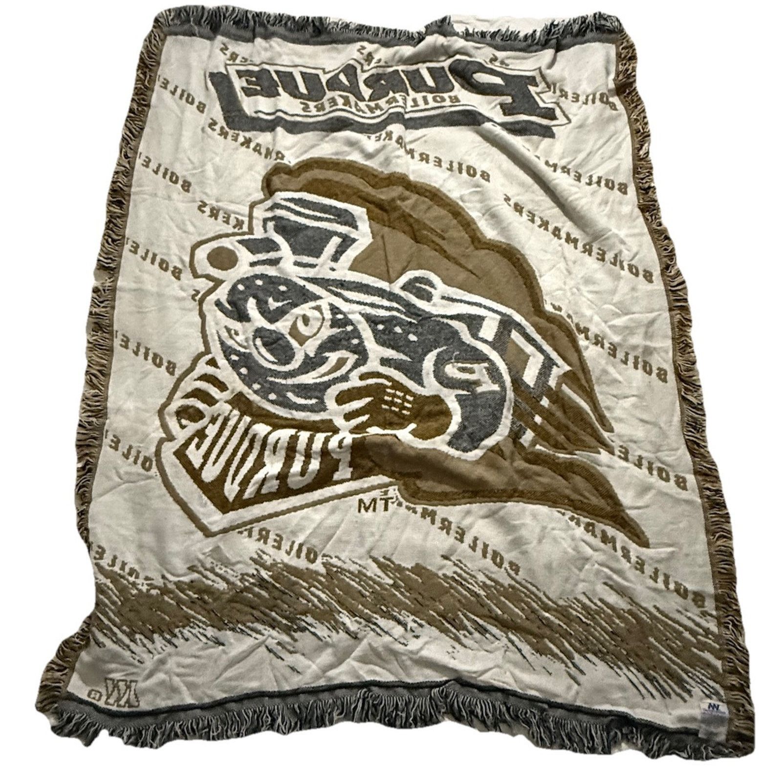 Other Vintage Purdue Boilermakers Tapestry Woven Throw Blanket Size ONE SIZE - 5 Thumbnail