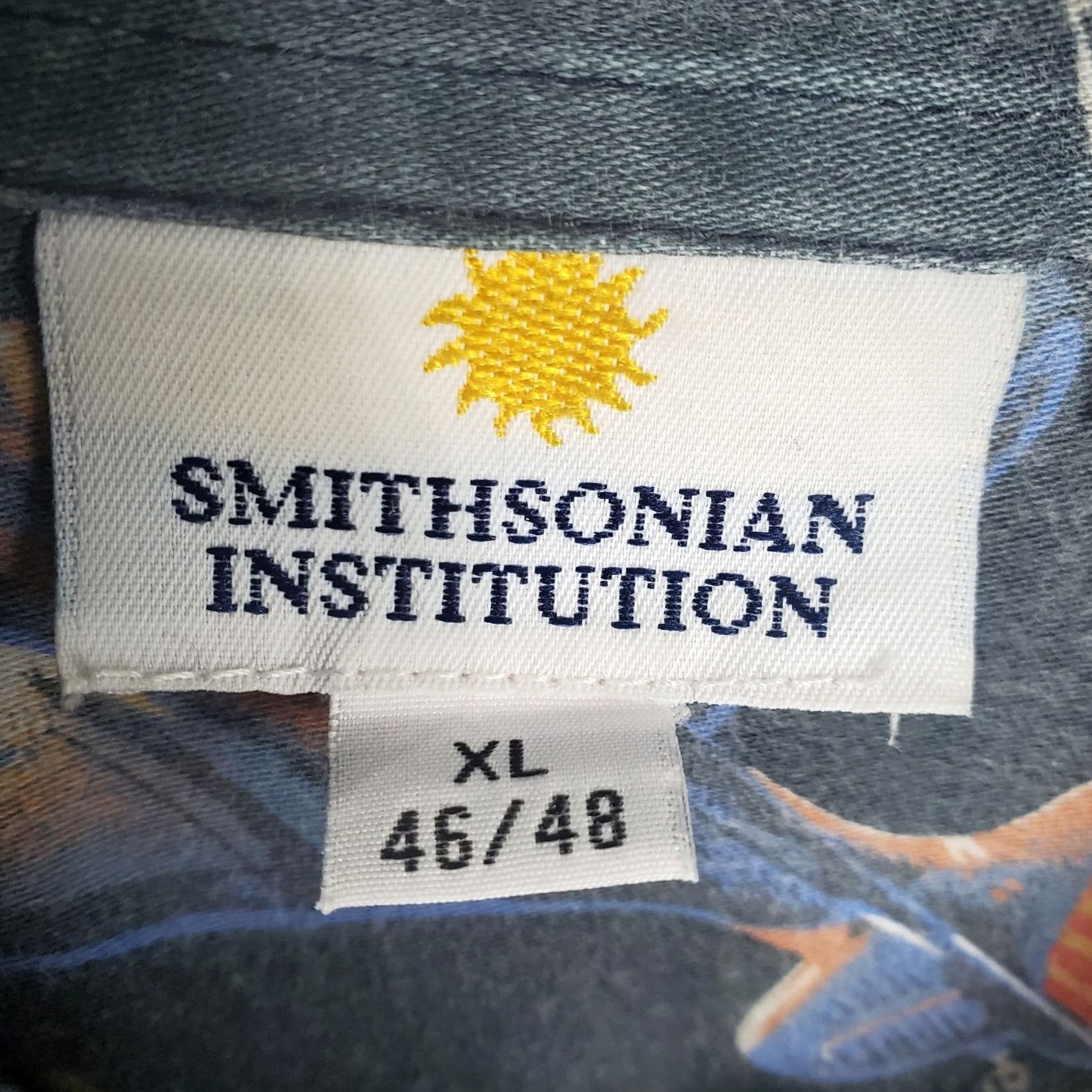 Vintage VINTAGE Smithsonian Airplane Shirt Mens XL Black All Over Print Military Size US XL / EU 56 / 4 - 5 Thumbnail