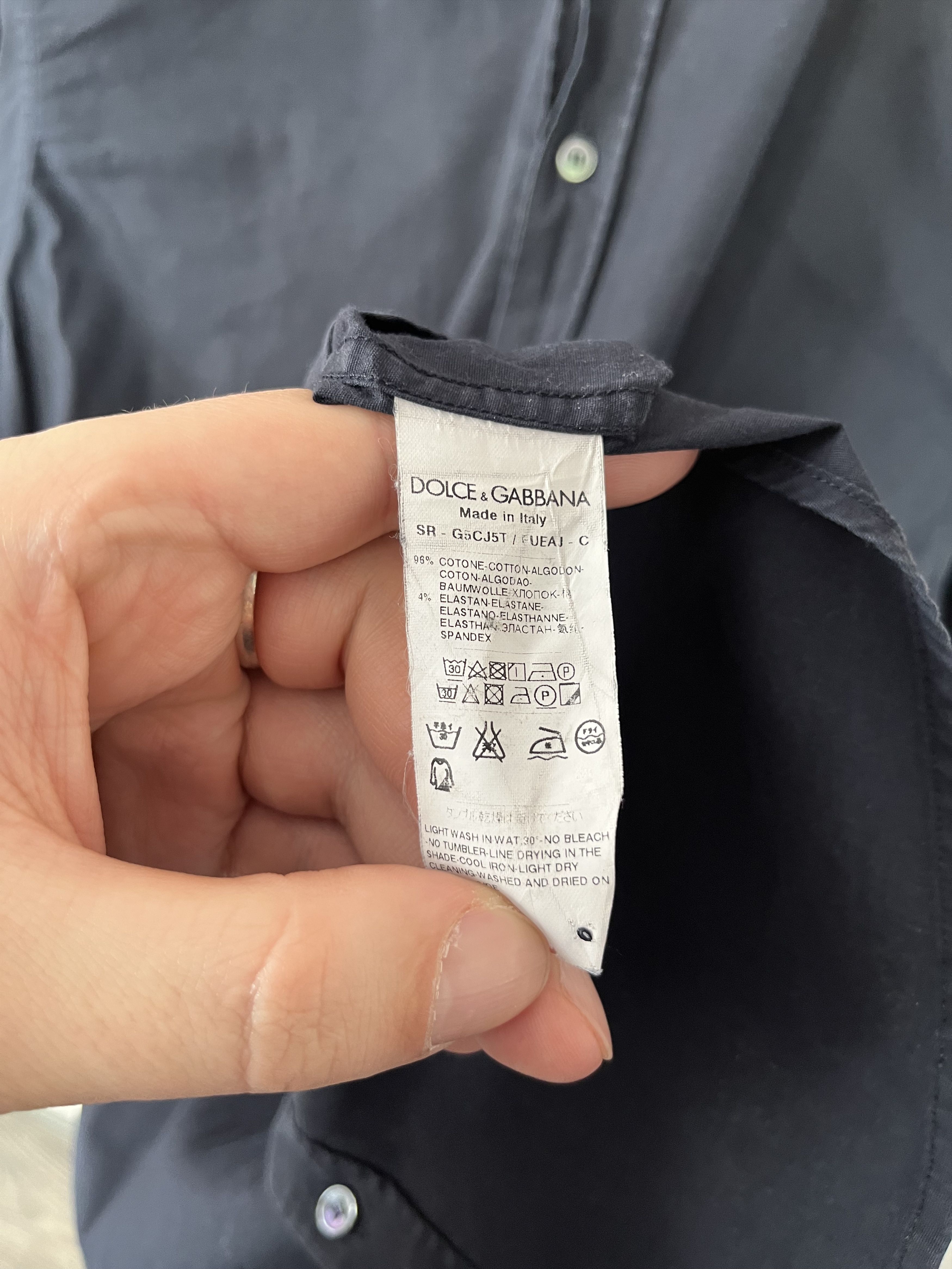 Dolce & Gabbana Dolce Gabbana Gold Black Formal Shirt Button Size 15.5/39 Size US S / EU 44-46 / 1 - 8 Thumbnail