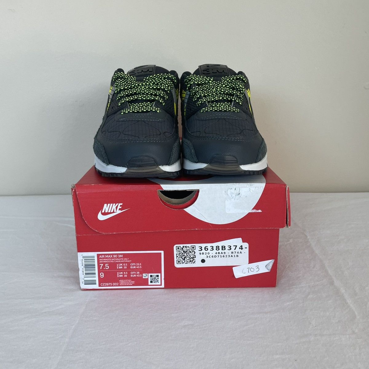 Nike Nike Air Max 90 3M Pack Mens US Size 7.5 CZ2975-002 Size US 7.5 / EU 40-41 - 8 Thumbnail