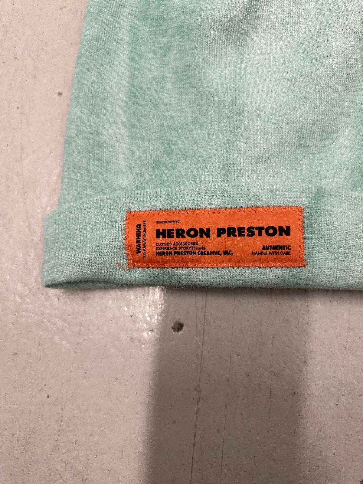 Heron Preston 🔥[SALE]🔥 Heron Preston Mint Wool Logo Beanie Size ONE SIZE - 2 Thumbnail