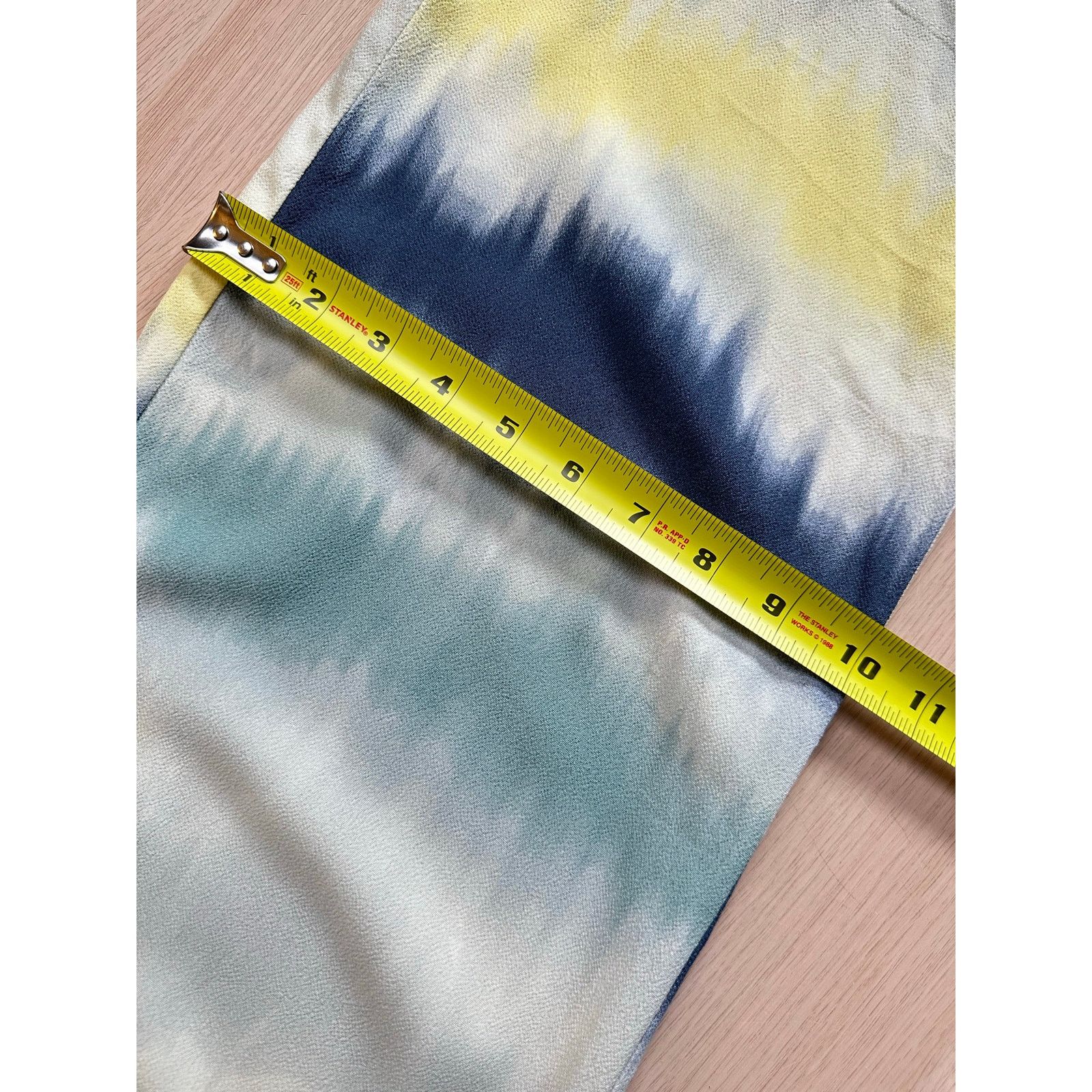 Zara Zara Gradient Silk Drawstring Multicolor Pant - Size S Size 26" / US 2 / IT 38 - 4 Thumbnail
