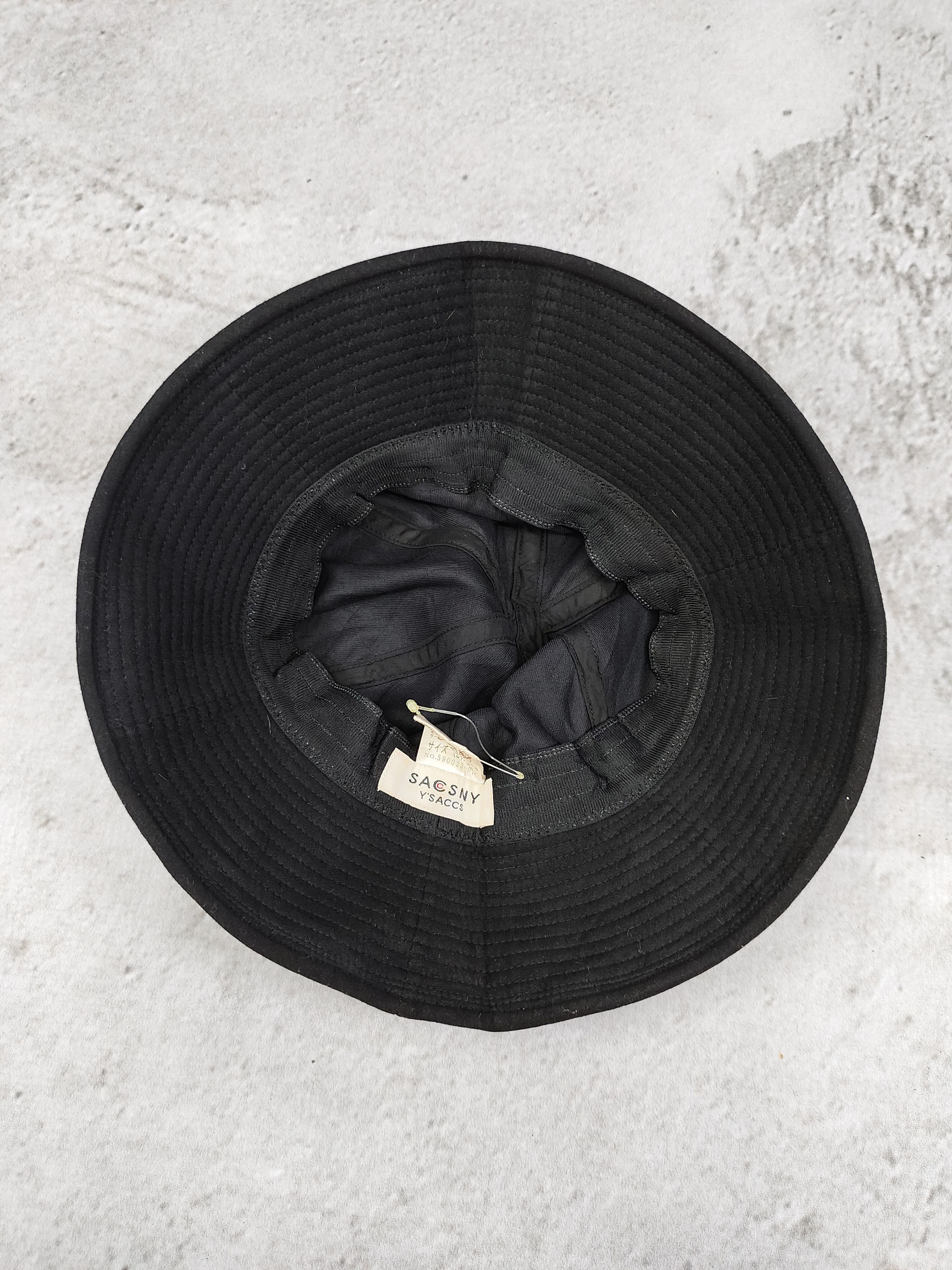 Yohji Yamamoto Y’SACCS SACSNY By Yohji Wide Brim Minimal Solid Bucket Hat Size ONE SIZE - 6 Thumbnail
