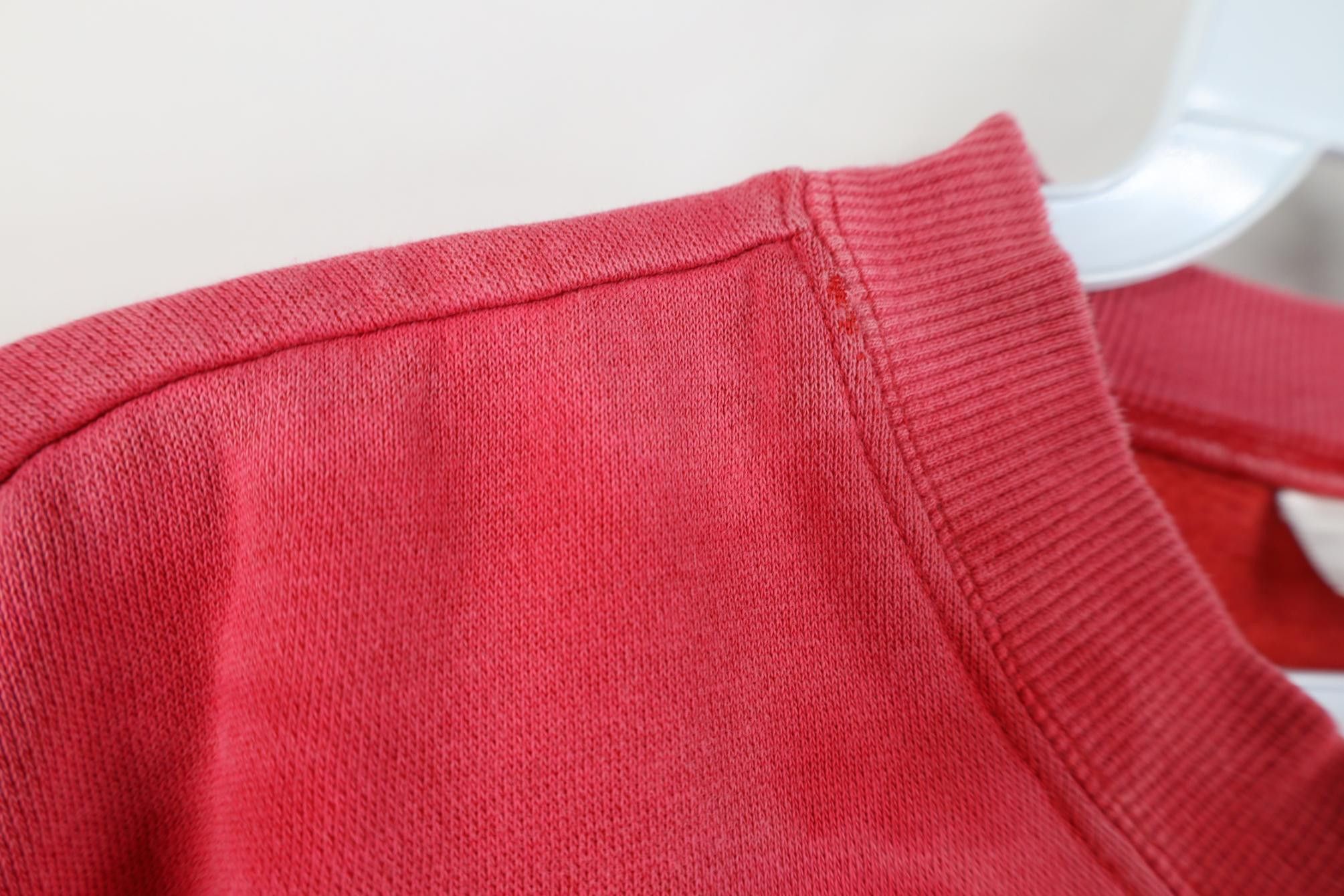 Adidas Vintage 90s Y2K Adidas Acid Wash Crewneck Sweatshirt Red Size L / US 10 / IT 46 - 7 Thumbnail