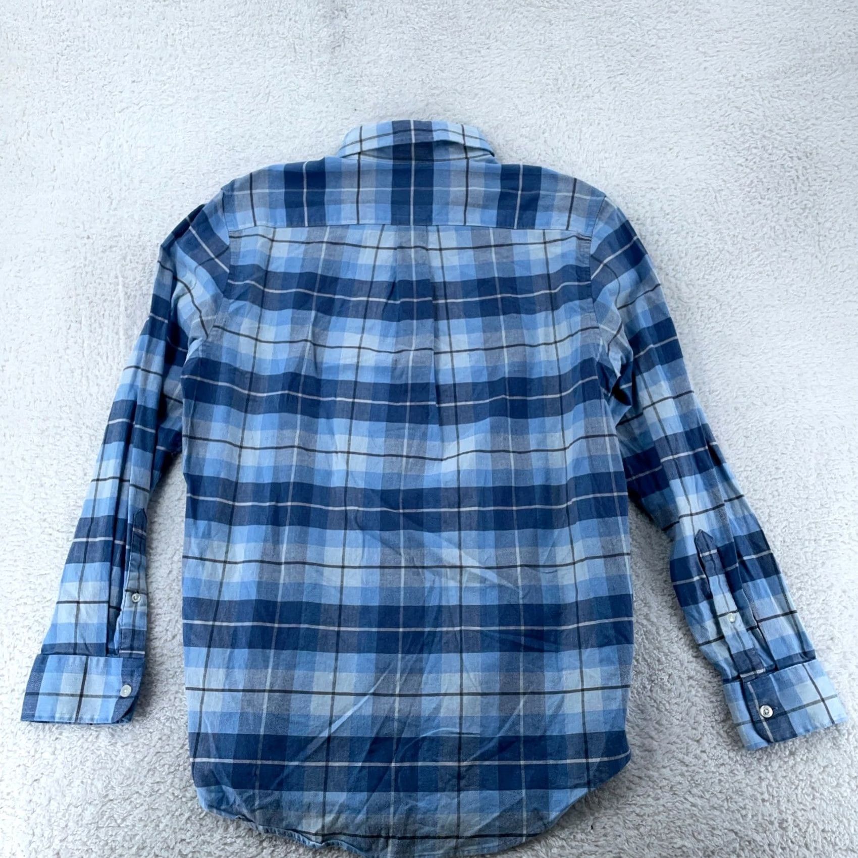 Vineyard Vines Vineyard Vines Whale Shirt Mens Small Blue Plaid Stretch Button-Down Collar Shirt Size US S / EU 44-46 / 1 - 5 Thumbnail