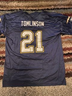 LaDainian Tomlinson 5 University High School Trojans Purple Football Jersey  — BORIZ