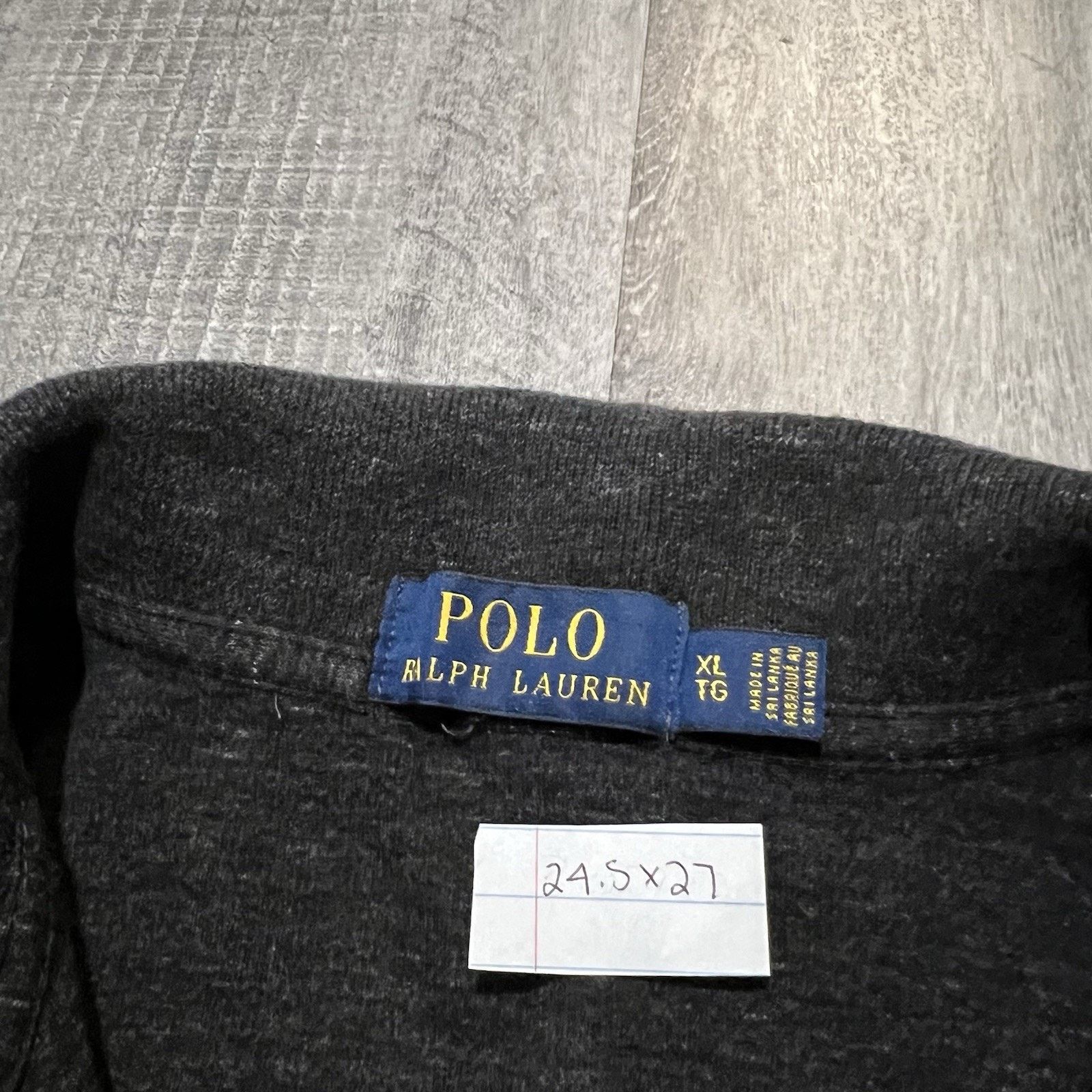 Ralph Lauren Polo Ralph Lauren Men’s Dark Grey Embroidered Pony Cotton Size US XL / EU 56 / 4 - 4 Thumbnail