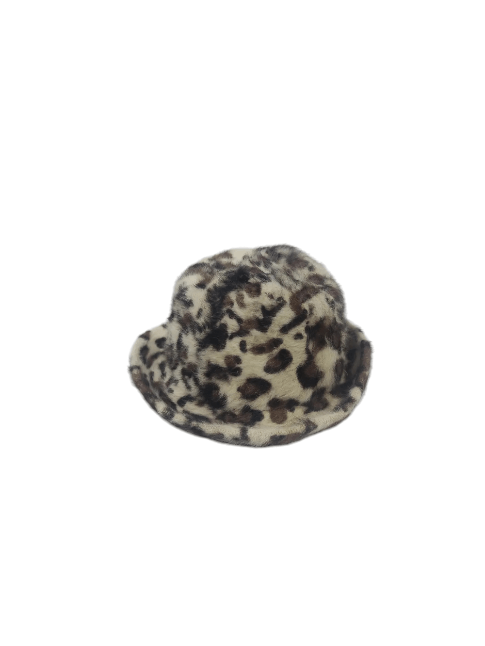 VINTAGE LEOPARD FUR BUCKET HAT