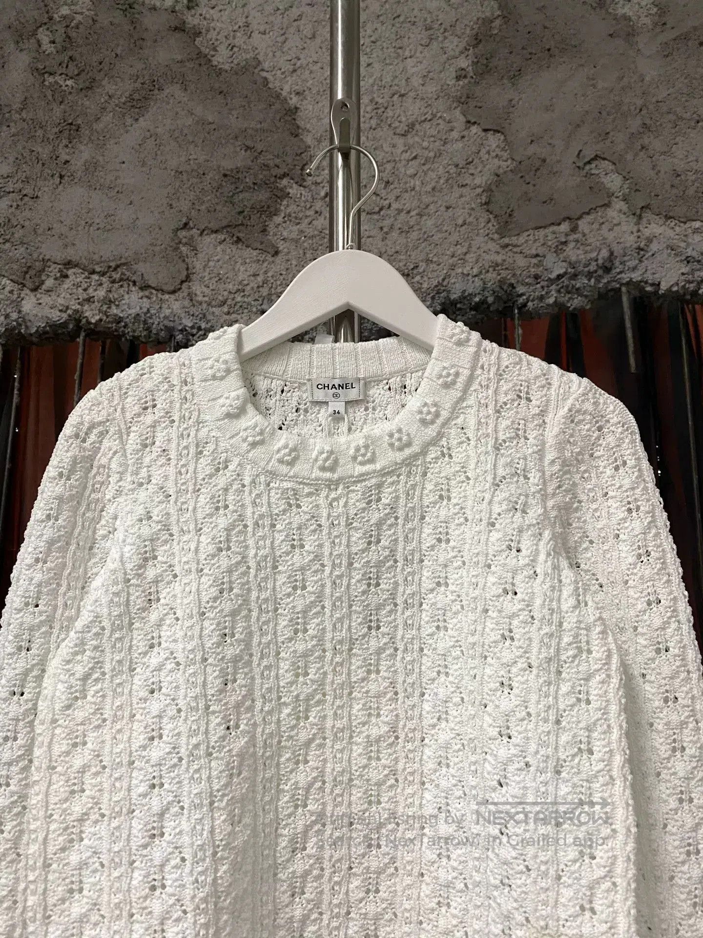 Chanel Chanel Camellia Hollow Knit Top. Size US XS / EU 42 / 0 - 3 Thumbnail