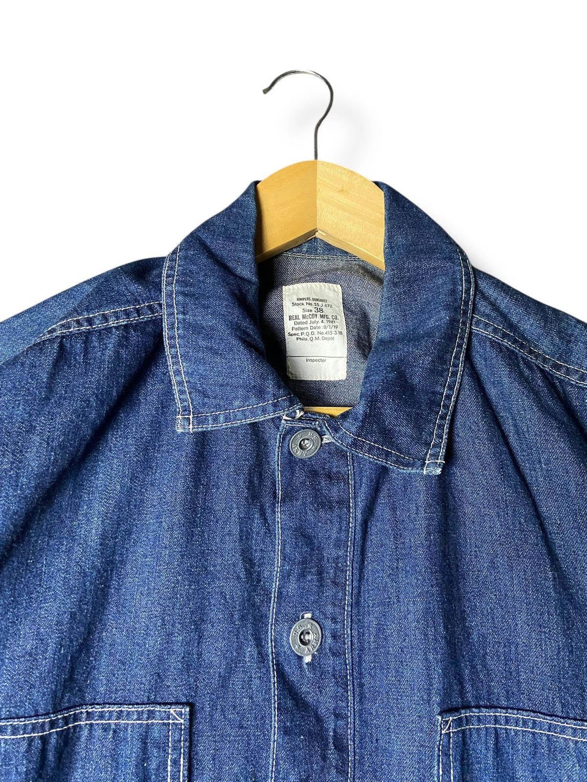 The Real McCoy's The Real Mc Coys’ Dungaree Pullover Denim Jacket (166) Size US M / EU 48-50 / 2 - 6 Thumbnail