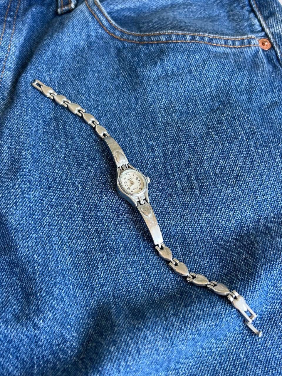 Japanese Brand × Vintage Vintage ❤️ Heart Japanese style futuristic Steel Watch Size ONE SIZE - 7 Thumbnail