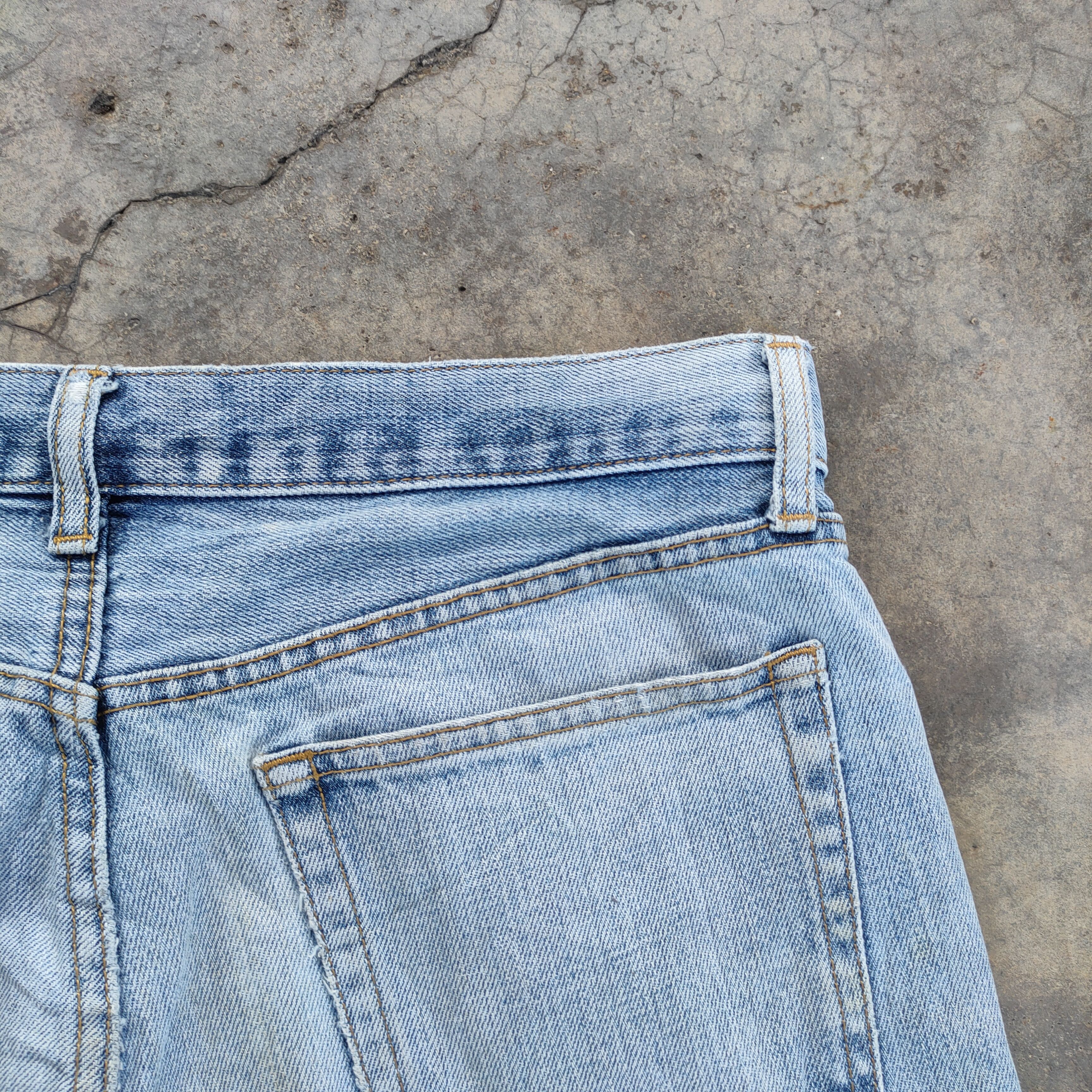 Japanese Brand × Vintage VINTAGE JAPANESE STRAIGHT FADED DISTRESSED JEANS PANTS Size US 33 - 12 Thumbnail