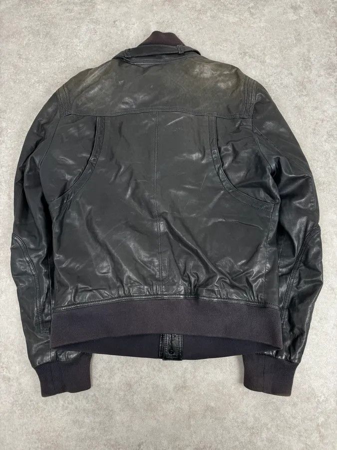 Dolce & Gabbana 2000s Dolce & Gabbana Black Leather Buttoned Jacket Size US L / EU 52-54 / 3 - 4 Thumbnail
