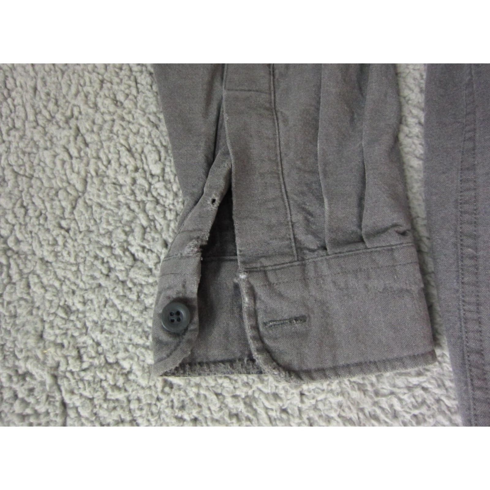 Vintage VINTAGE L.L. Bean Shirt LT Adult Gray Cotton Flannel Chamois Button-Up 90s Mens Tall Big & Tall Size US L / EU 52-54 / 3 - 3 Thumbnail