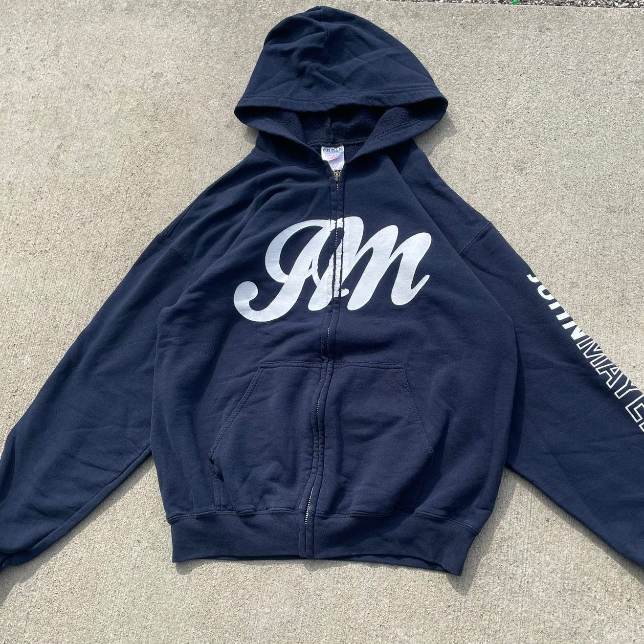 Gildan John Mayer Zip Hoodie Gildan Heavy Blend Navy Size Large Size US L / EU 52-54 / 3 - 1 Thumbnail