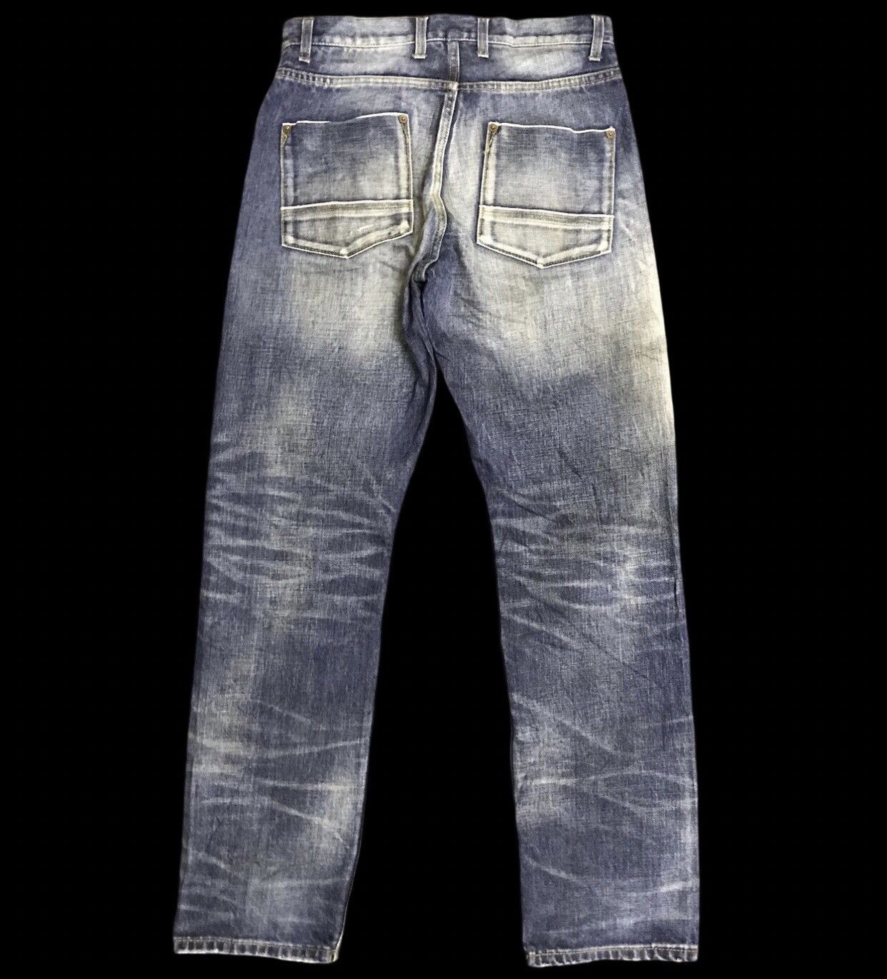 Japanese Brand D145 SACRIFICE Japan Dirty Distressed Jeans Size US 30 / EU 46 - 2 Thumbnail