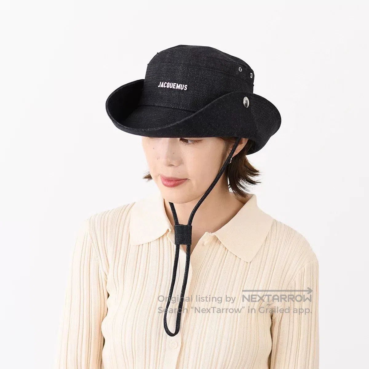 Jacquemus 25SS Reversible Denim Bucket Hat.