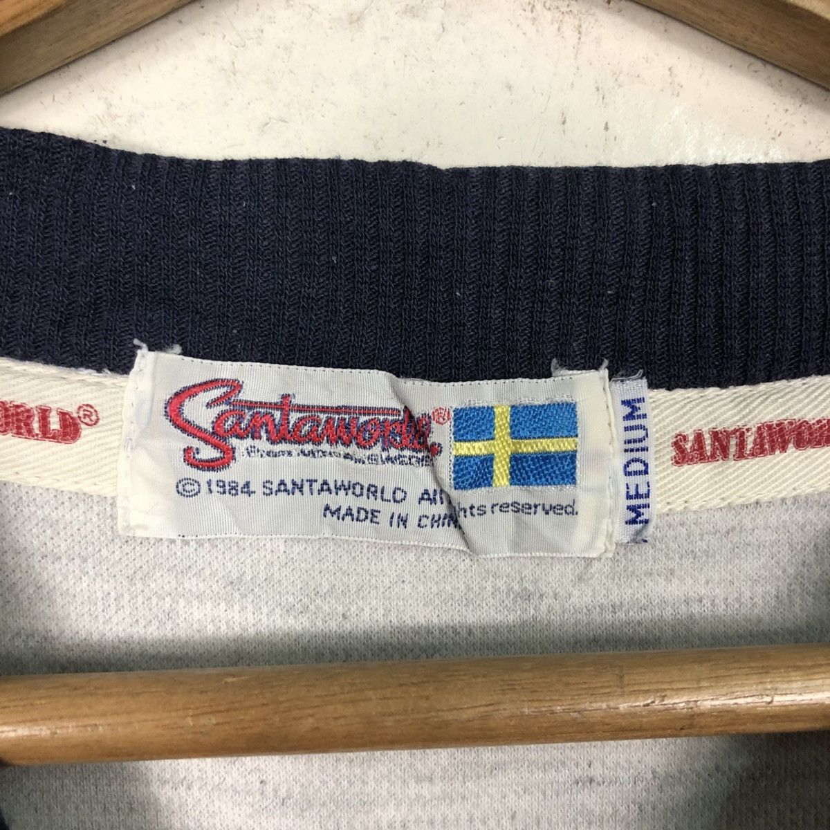Vintage 📌Vintage 1984 Sweatshirt Santaworld Big Logo Embroidery Size US M / EU 48-50 / 2 - 16 Thumbnail