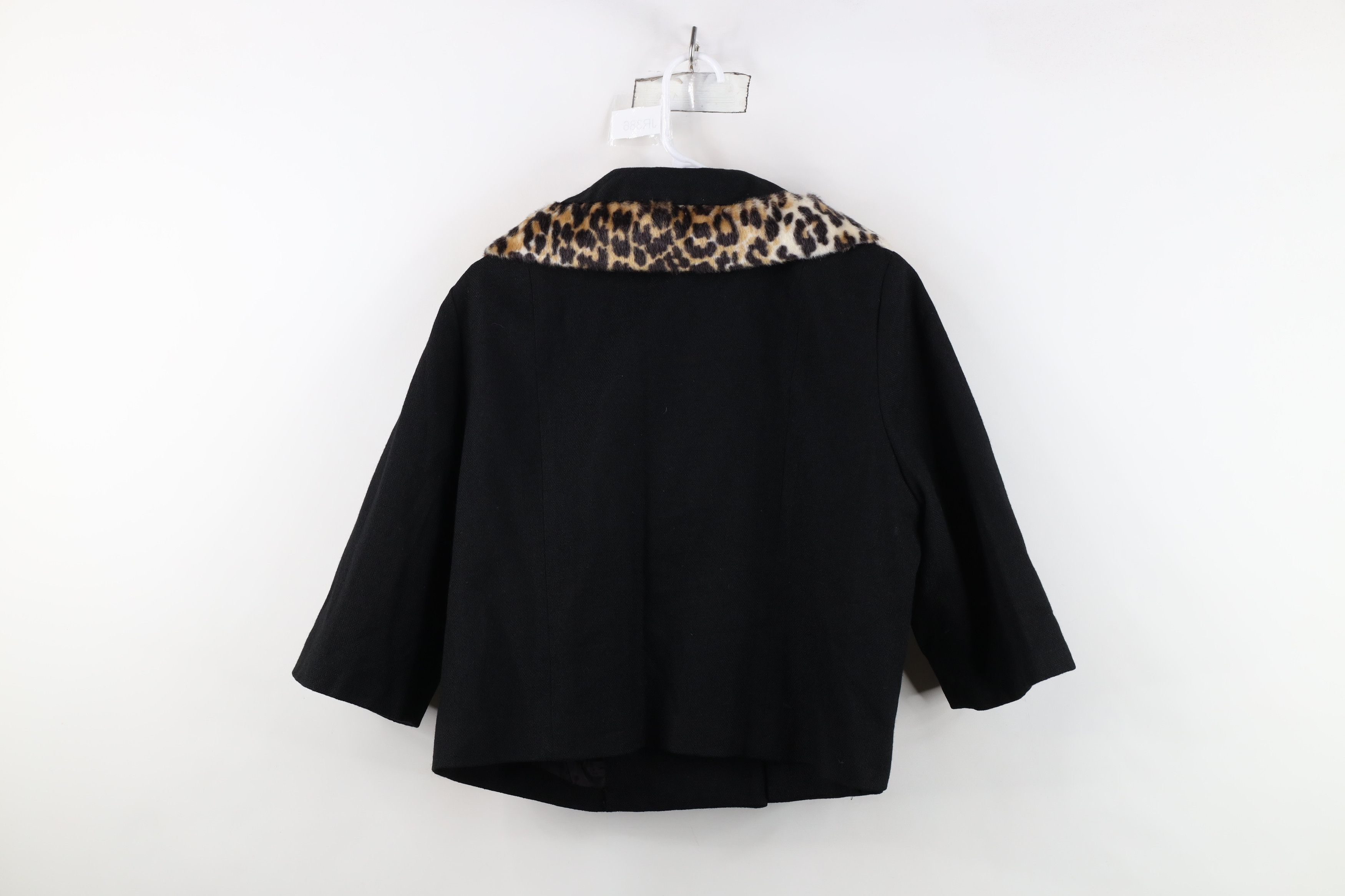 Vintage Vintage 50s Rockabilly Cheetah Trim Blazer Jacket USA Size XL / US 12-14 / IT 48-50 - 12 Thumbnail